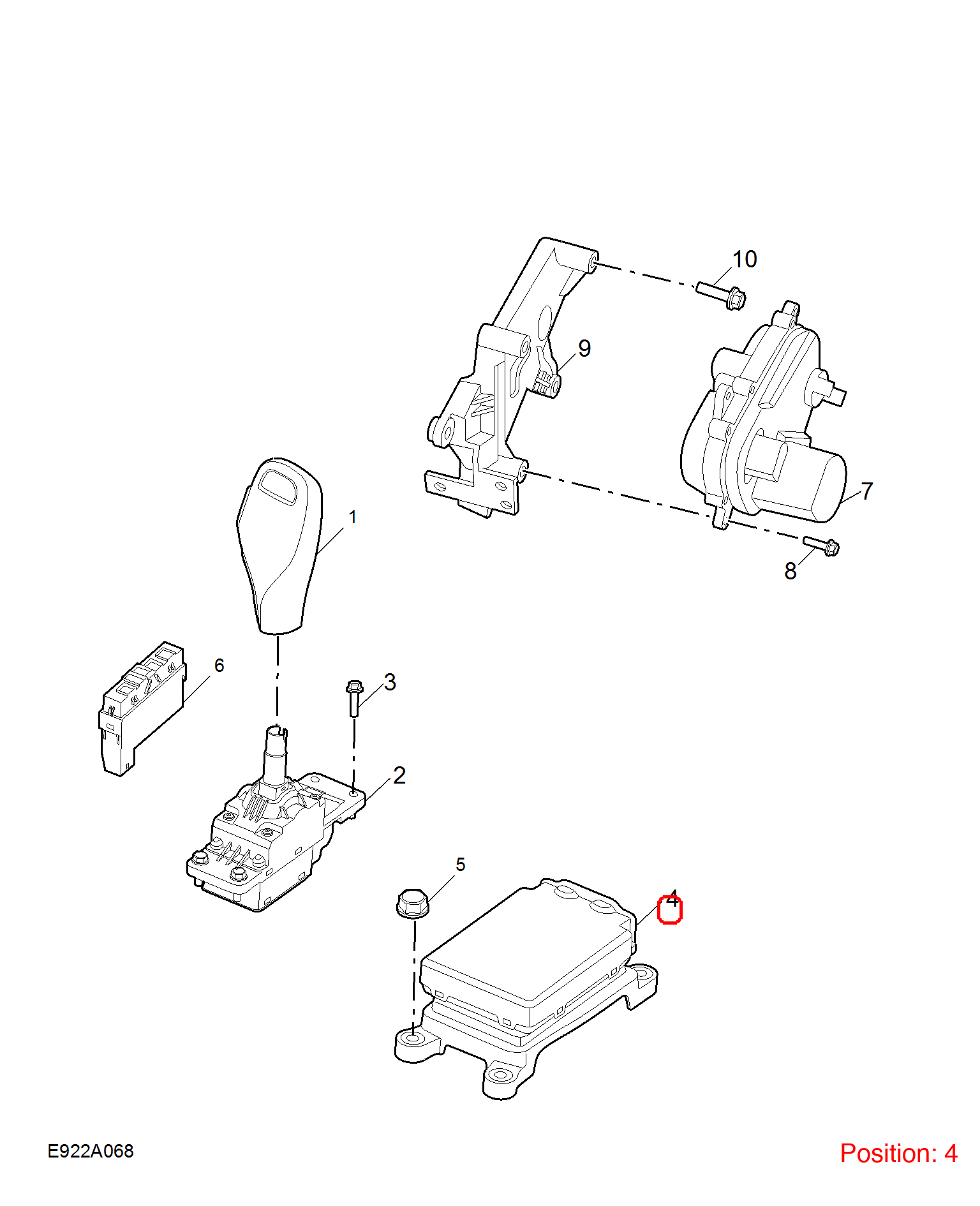 MG Gear shift lever computer OEM 10889586 FOR MG 10889586-MG_OEM