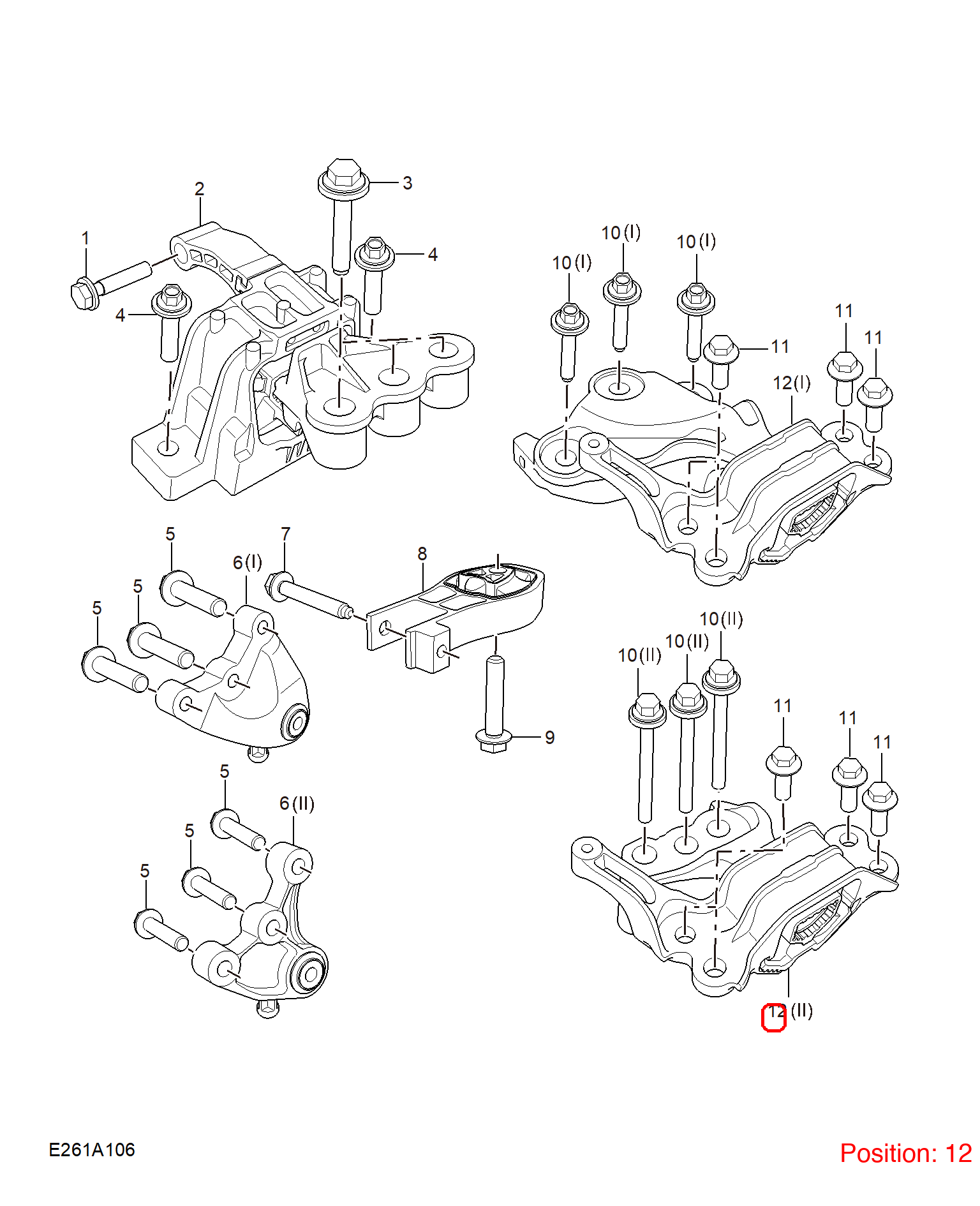 MG Transmission mount OEM 10903241 FOR MG5 10903241-MG_OEM