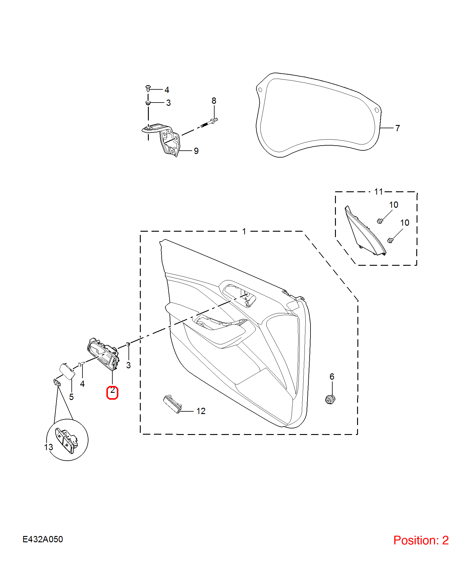 MG Door handle OEM 10909012NBC FOR MG5 MG 10909012NBC-MG_OEM