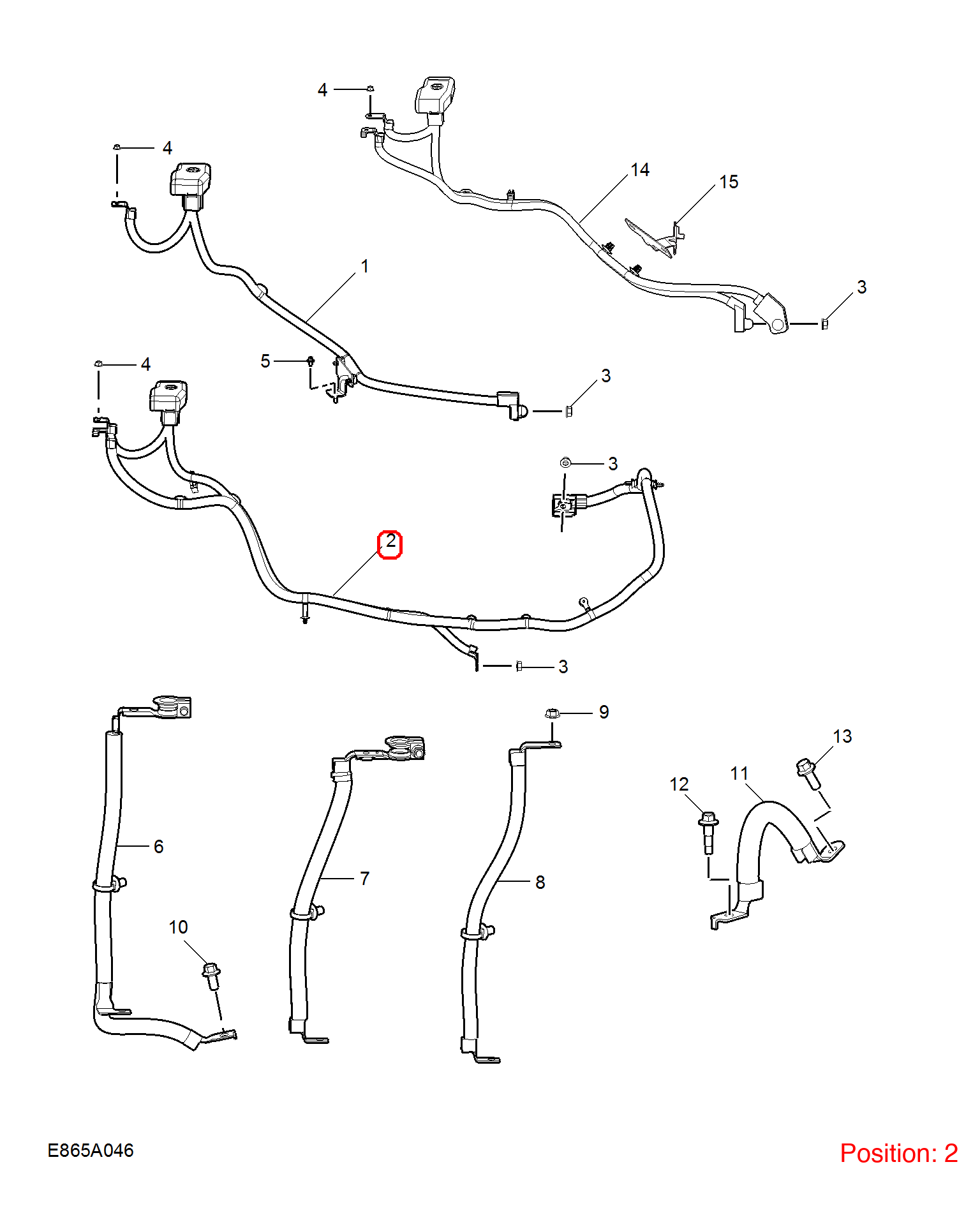 MG Positive wire OEM 10916481 FOR MG 10916481-MG_OEM