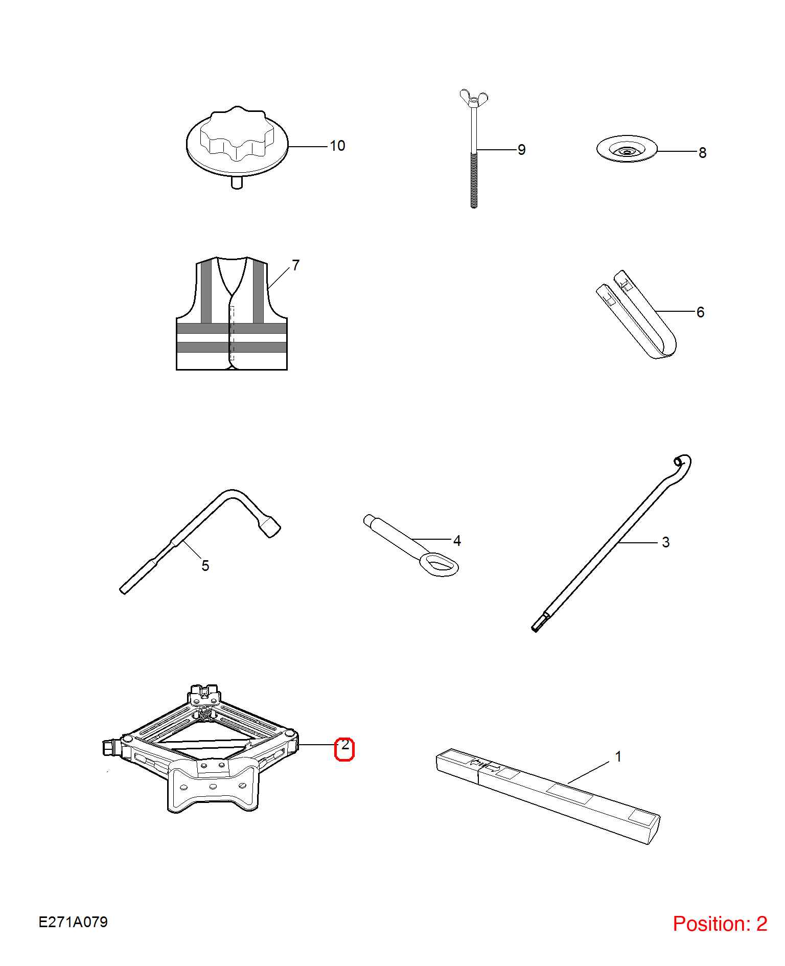 MG Jack OEM 10918103 FOR MG5 10918103-MG_OEM