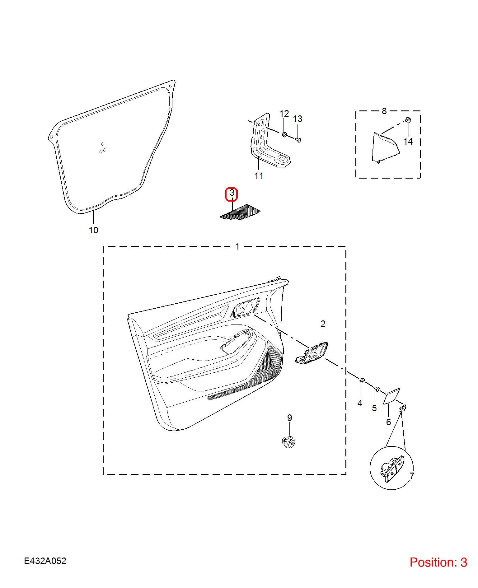 MG Trim cover OEM 10920660 FOR MG5 10920660-MG_OEM
