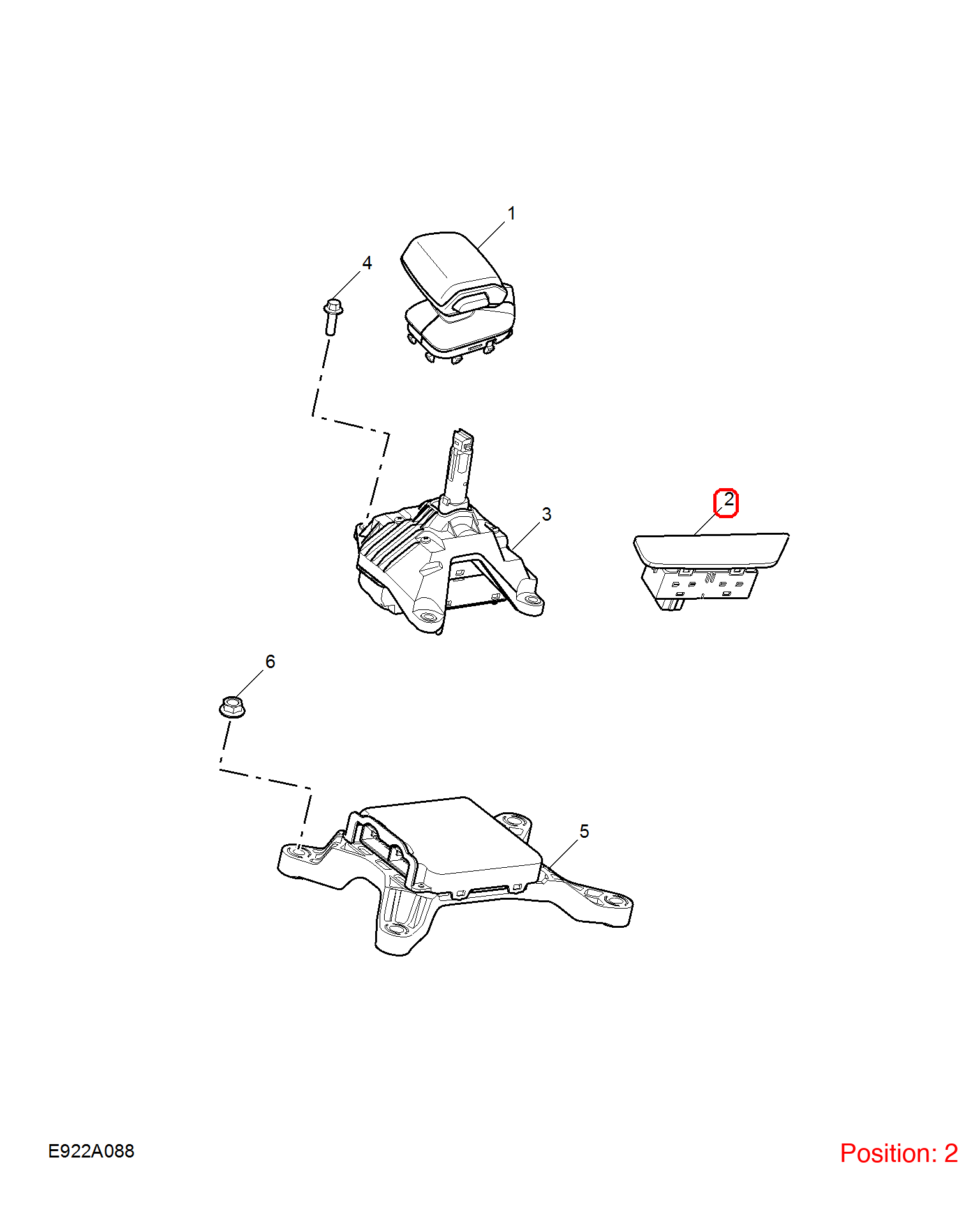 MG Gear position display OEM 10936772 FOR MG5 10936772-MG_OEM