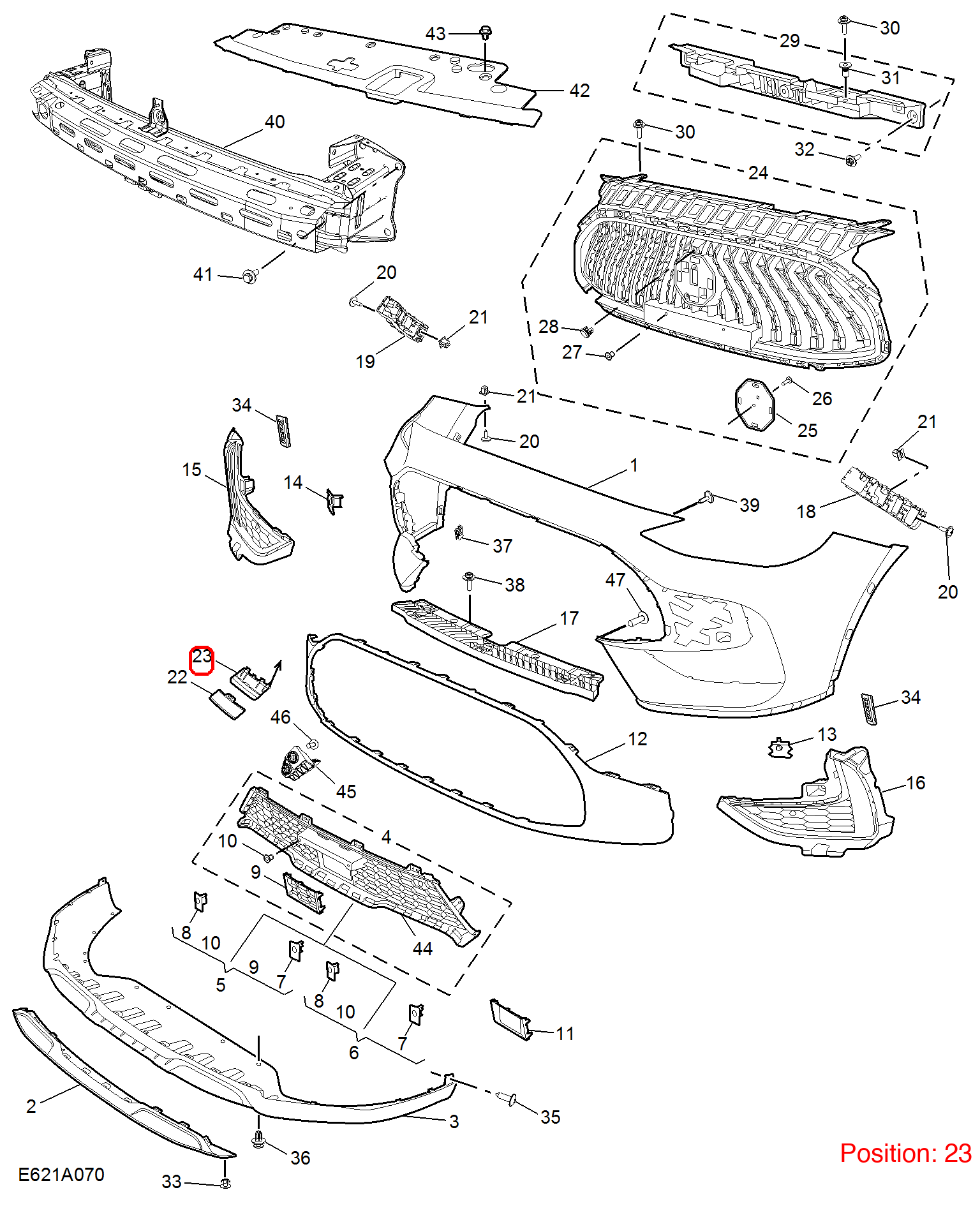 MG Towing Eye Cover OEM 10947211SPRP FOR MG 10947211SPRP-MG_OEM