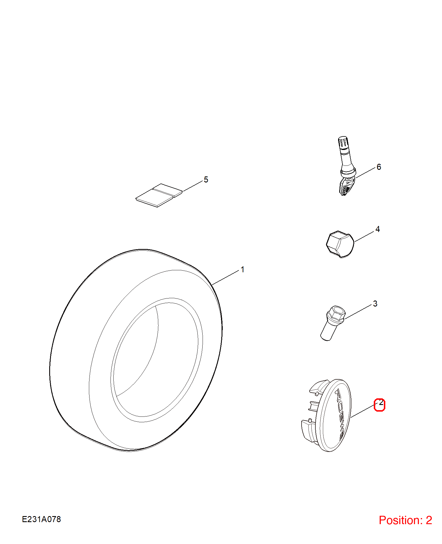 MG Wheel Center Cap OEM 10950785 FOR MG5 10950785-MG_OEM