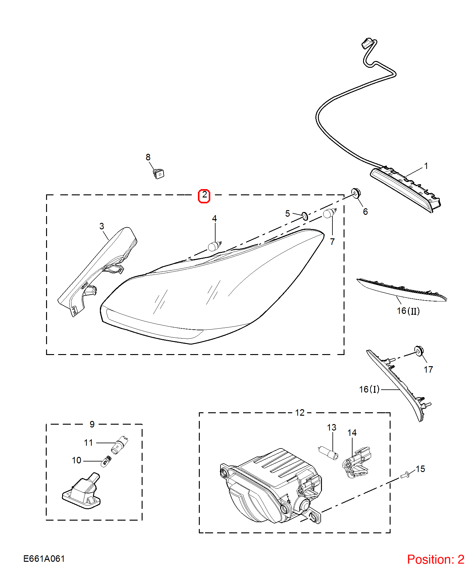 MG Taillight OEM 10951122 FOR MG 10951122-MG_OEM