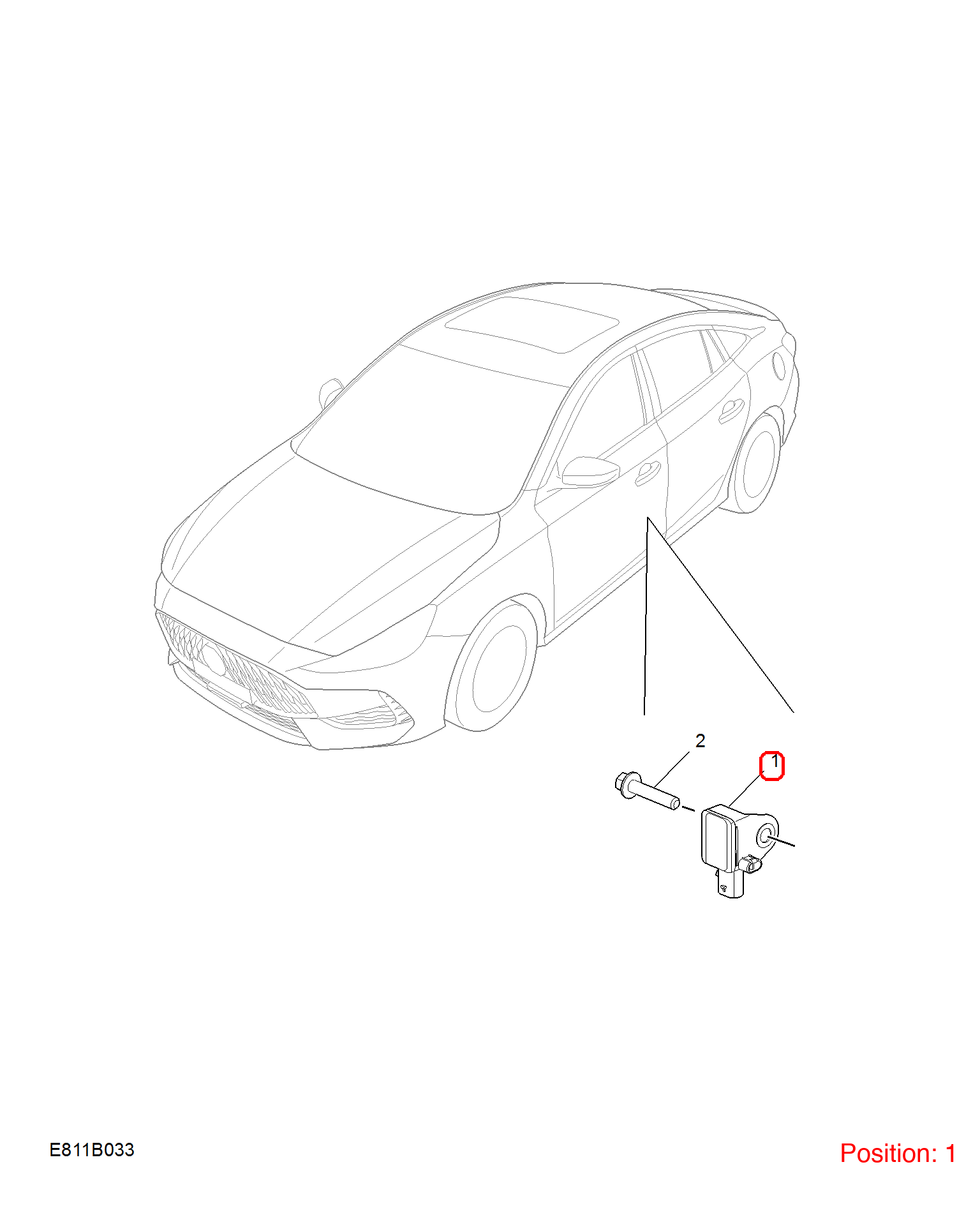 MG Collision sensor OEM 10958723 FOR MG 10958723-MG_OEM