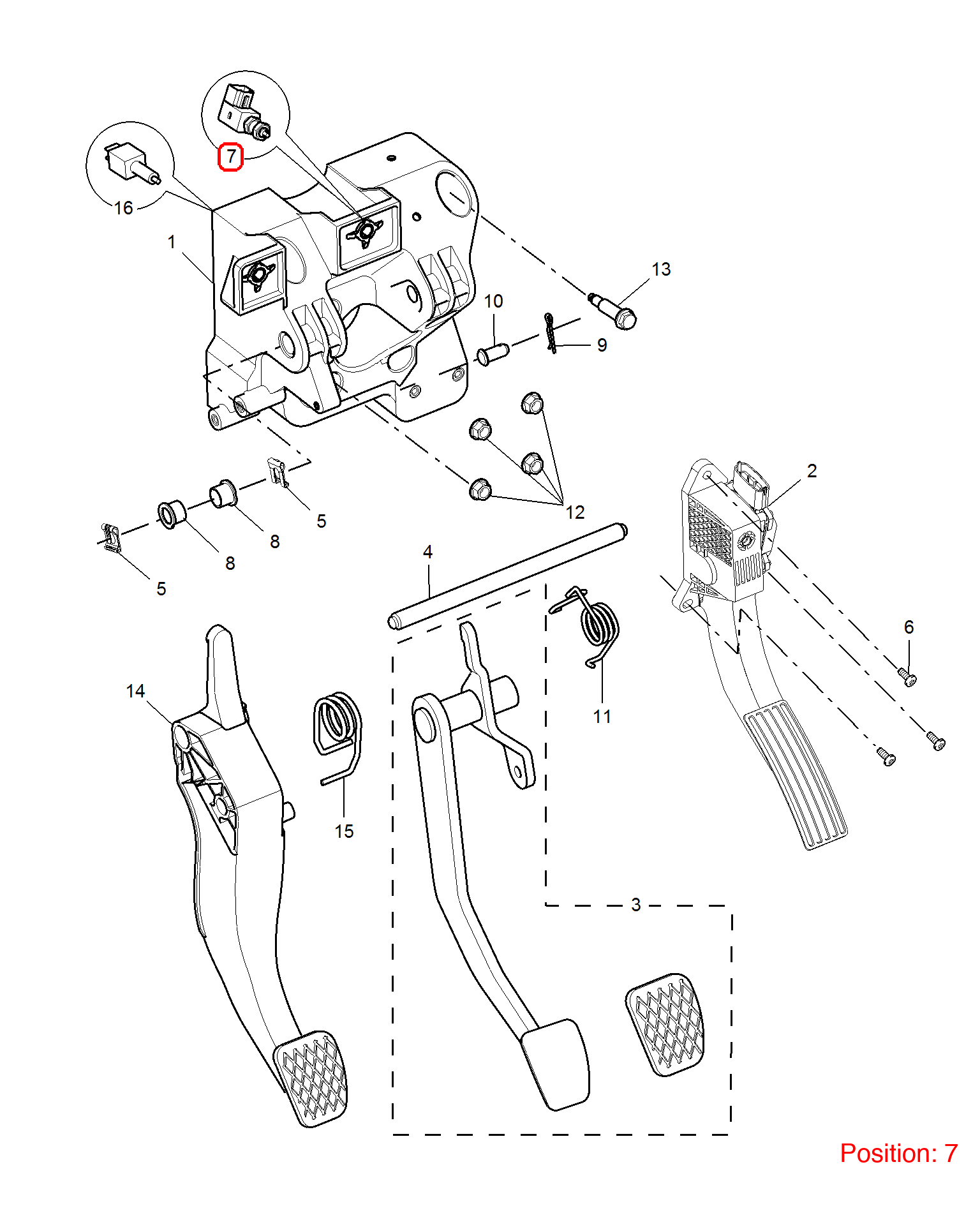 MG Brake light switch OEM 10968818 FOR MG3 MG350 MG5 10968818-MG_OEM