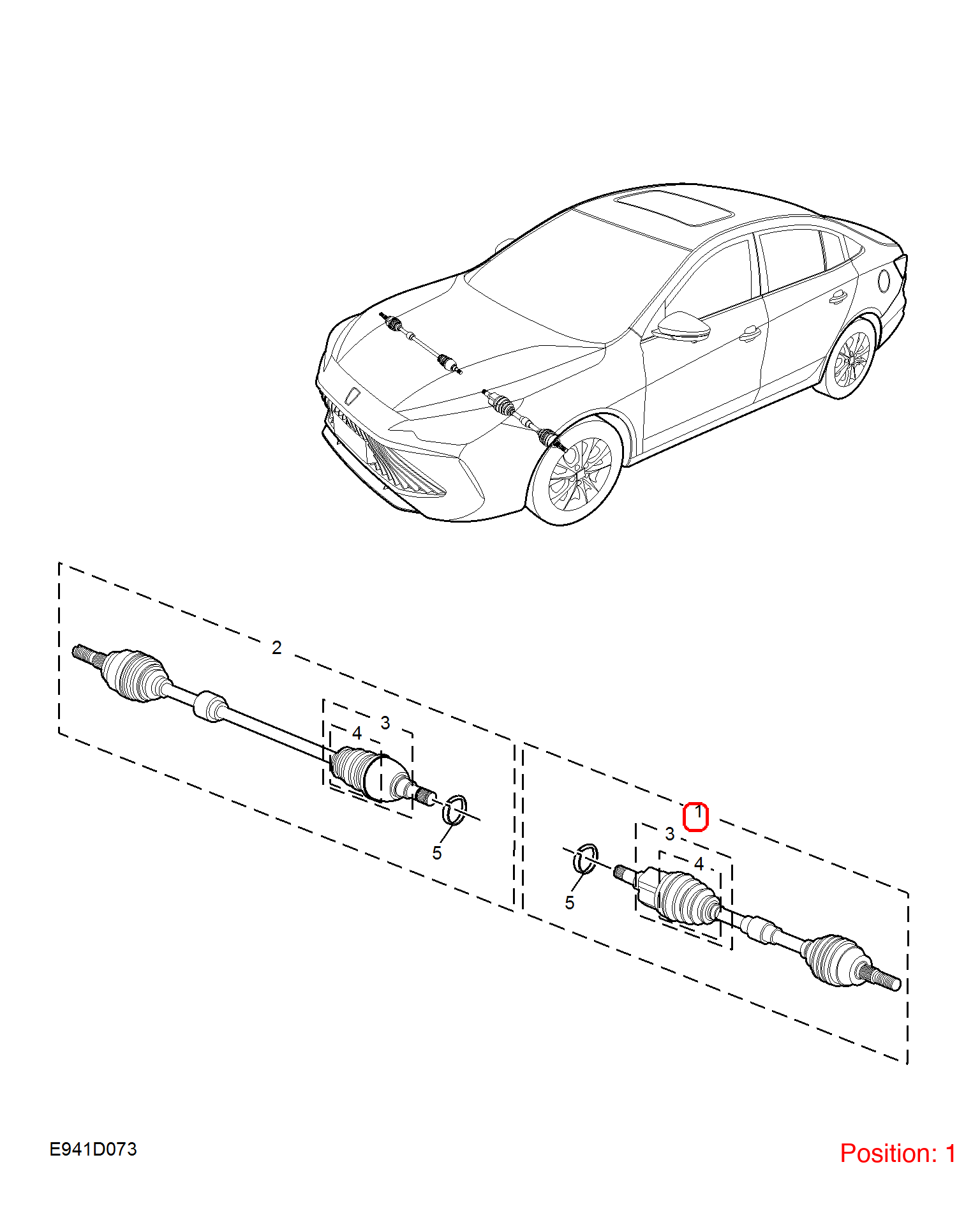 MG Axle Shaft OEM 10968962 FOR MG5 10968962-MG_OEM