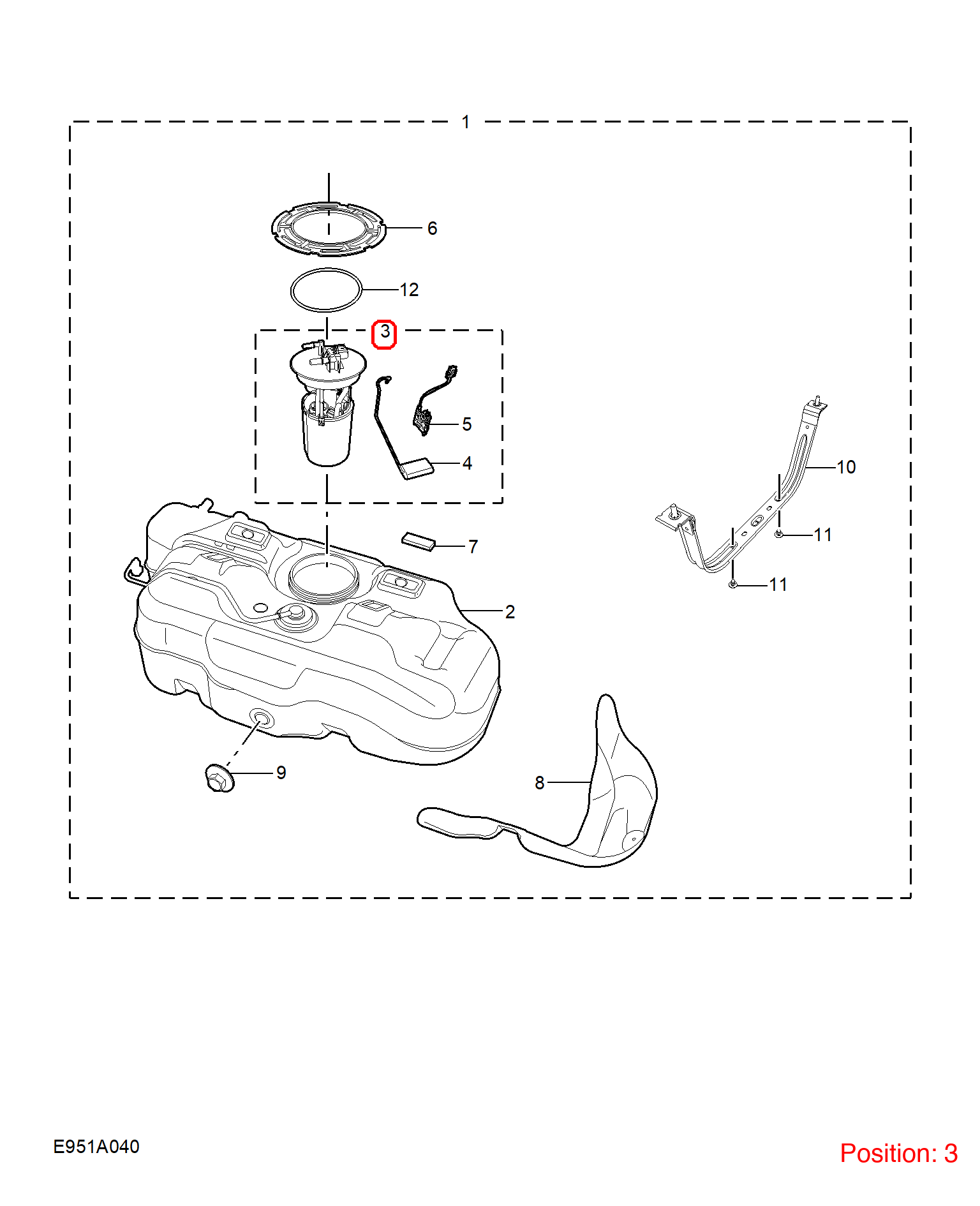MG Fuel pump assembly OEM 10969139 FOR MG 10969139-MG_OEM