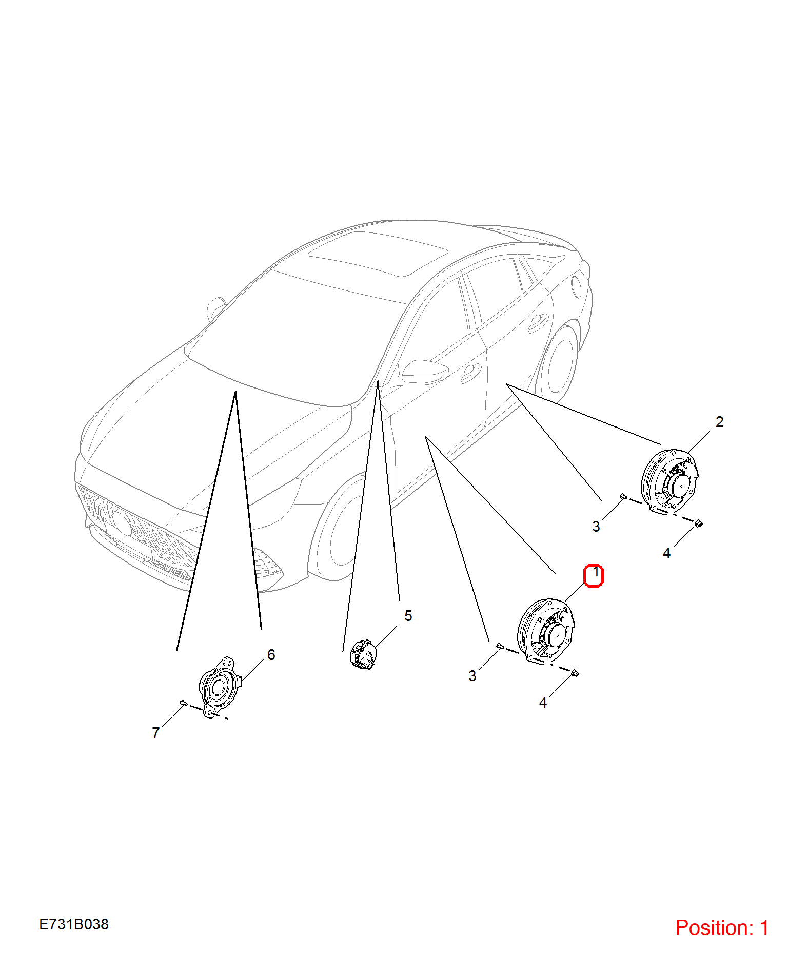 MG Door speaker OEM 10970414 FOR MG 10970414-MG_OEM