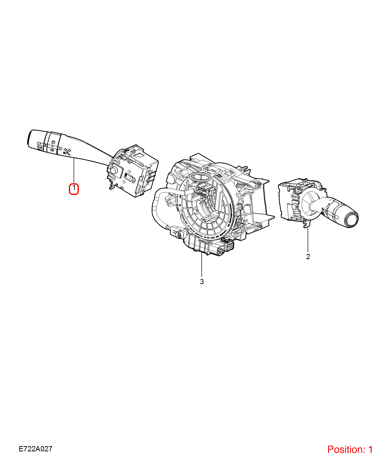 MG Turn signal switch OEM 10990105 FOR MG 10990105-MG_OEM