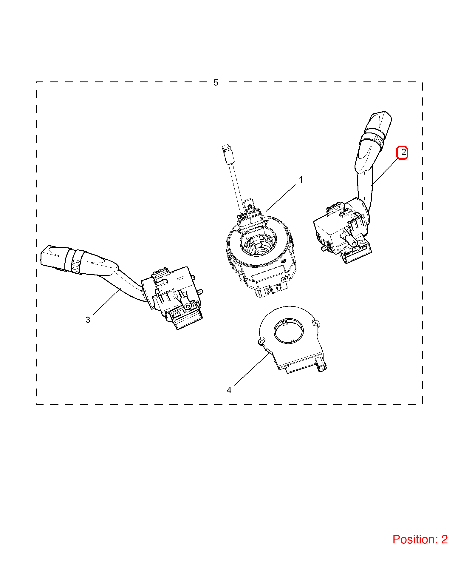 MG Wiper switch OEM 10990206 10990206-MG_OEM