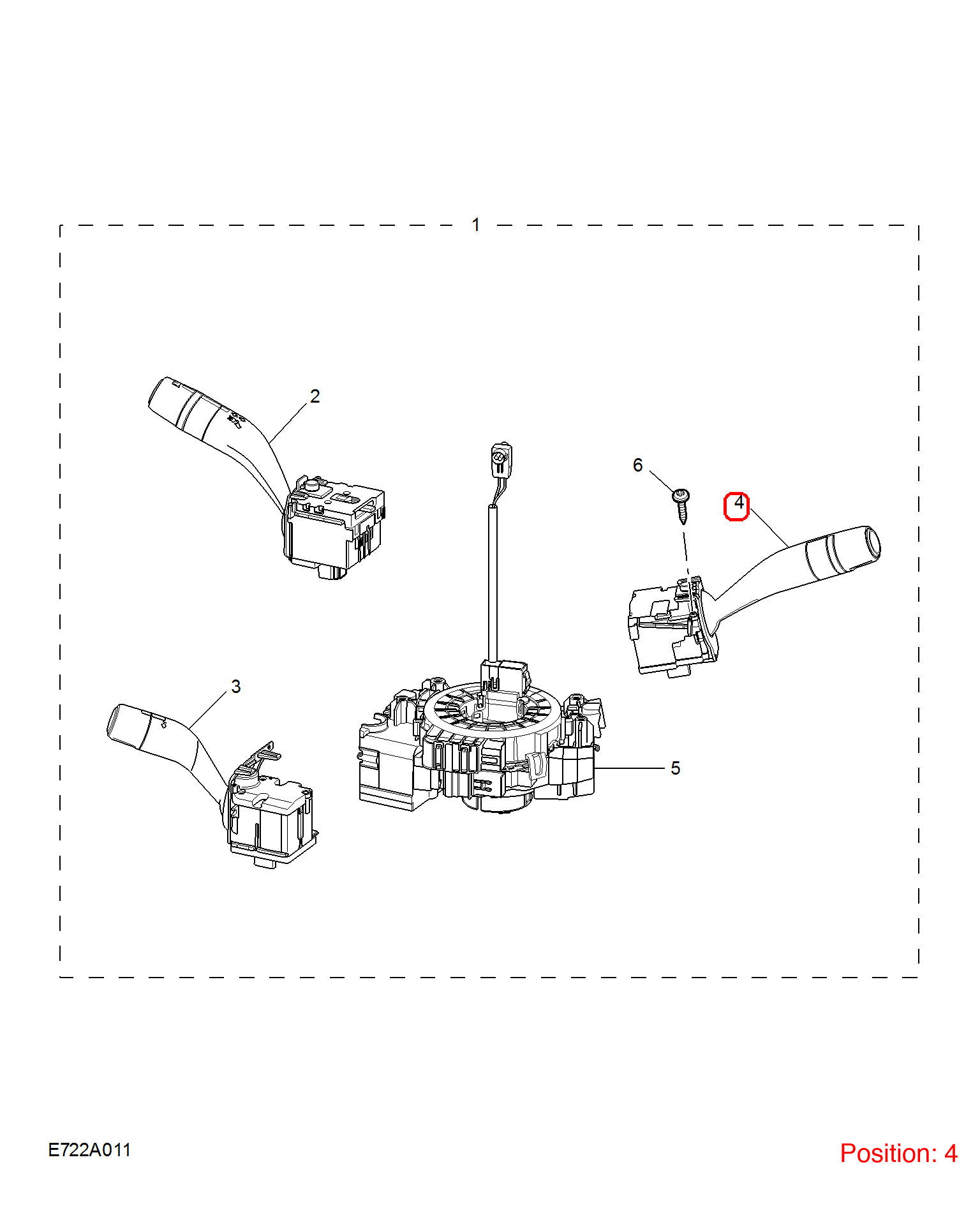 MG Wiper switch OEM 10990208 FOR MG RX5 10990208-MG_OEM