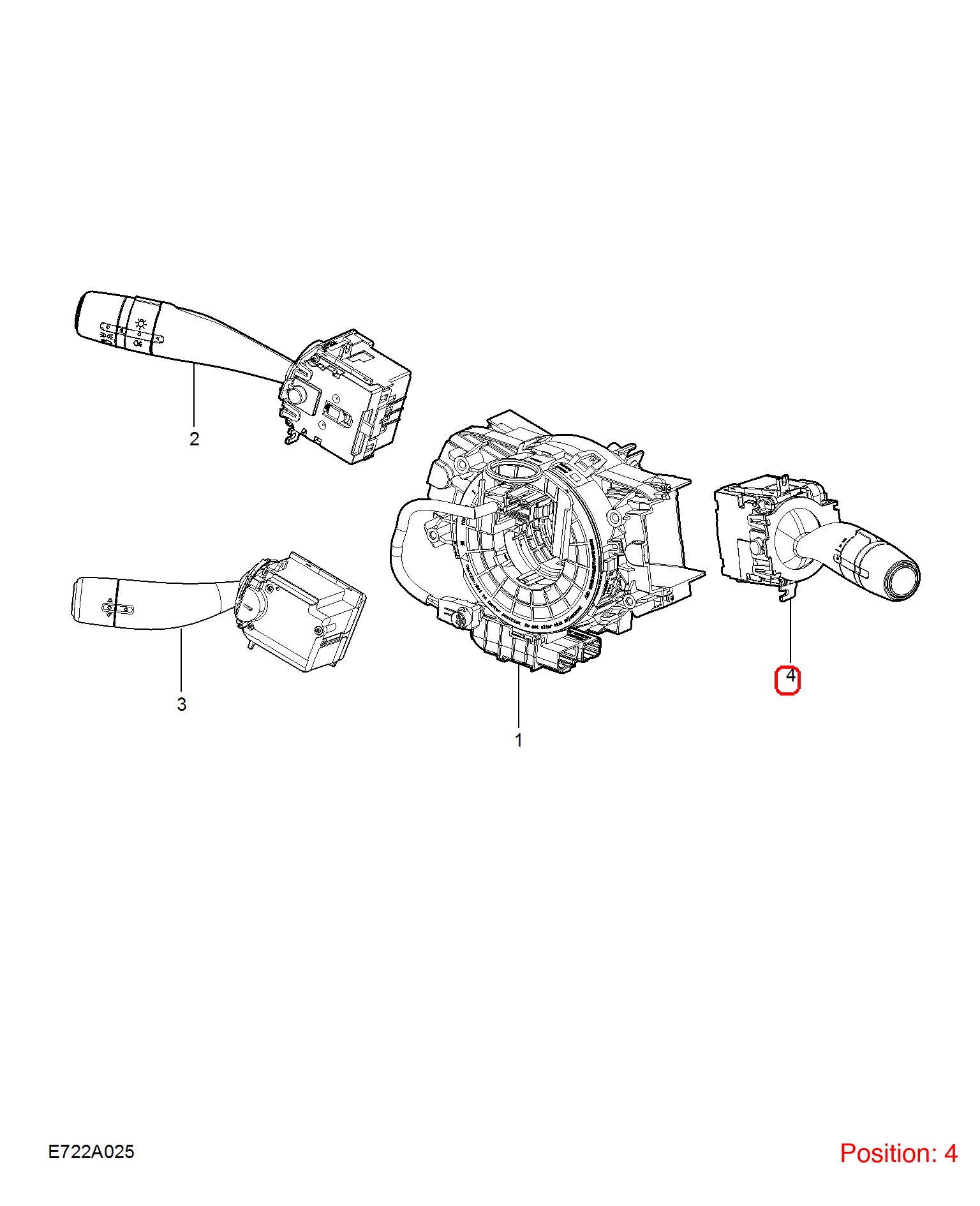 MG Wiper switch OEM 10990214 FOR RX5 MG 10990214-MG_OEM