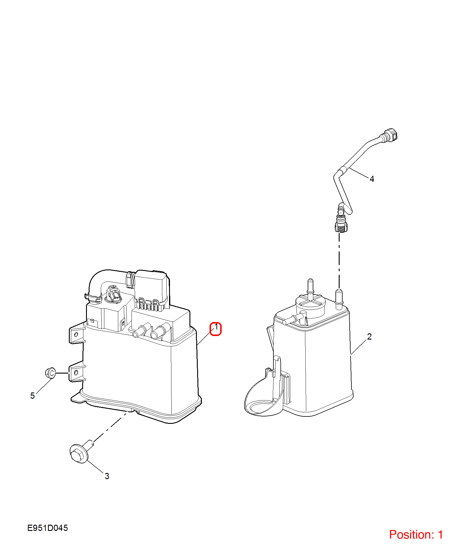 MG Activated carbon canister OEM 10999434 FOR MG MG5 MG6 10999434-MG_OEM