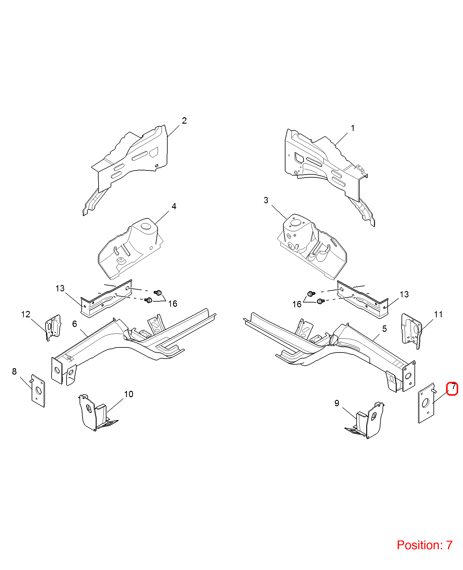 MG Bumper Cover Bracket OEM 11003906SEPP FOR MG RX5 11003906SEPP-MG_OEM