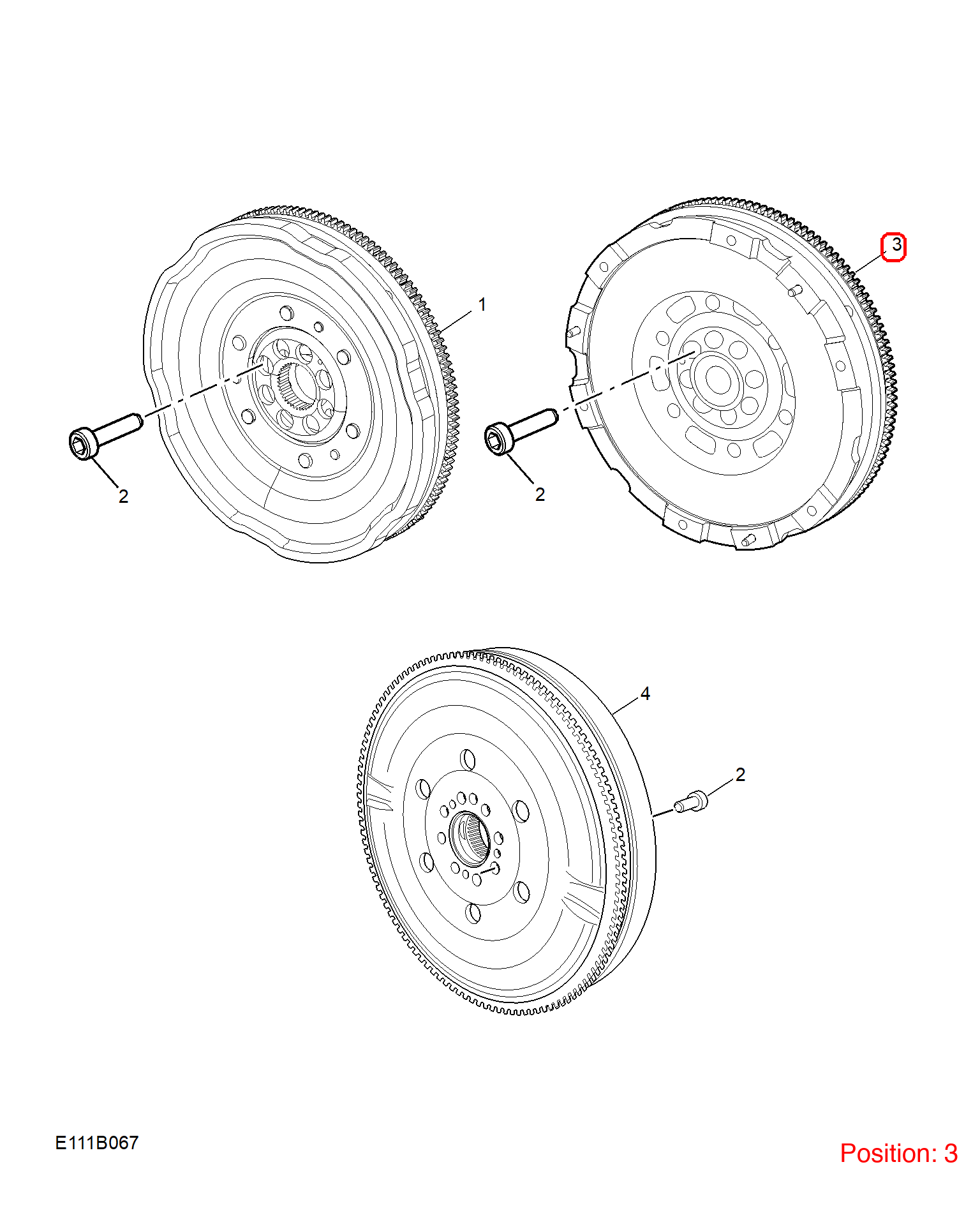 MG Flywheel OEM 11004540 FOR MG 11004540-MG_OEM