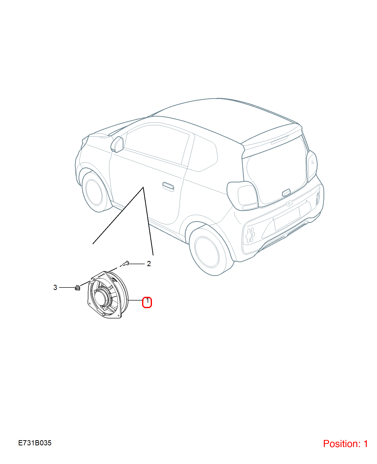 MG Door speaker OEM 11010704 FOR MG MG5 MG6 11010704-MG_OEM