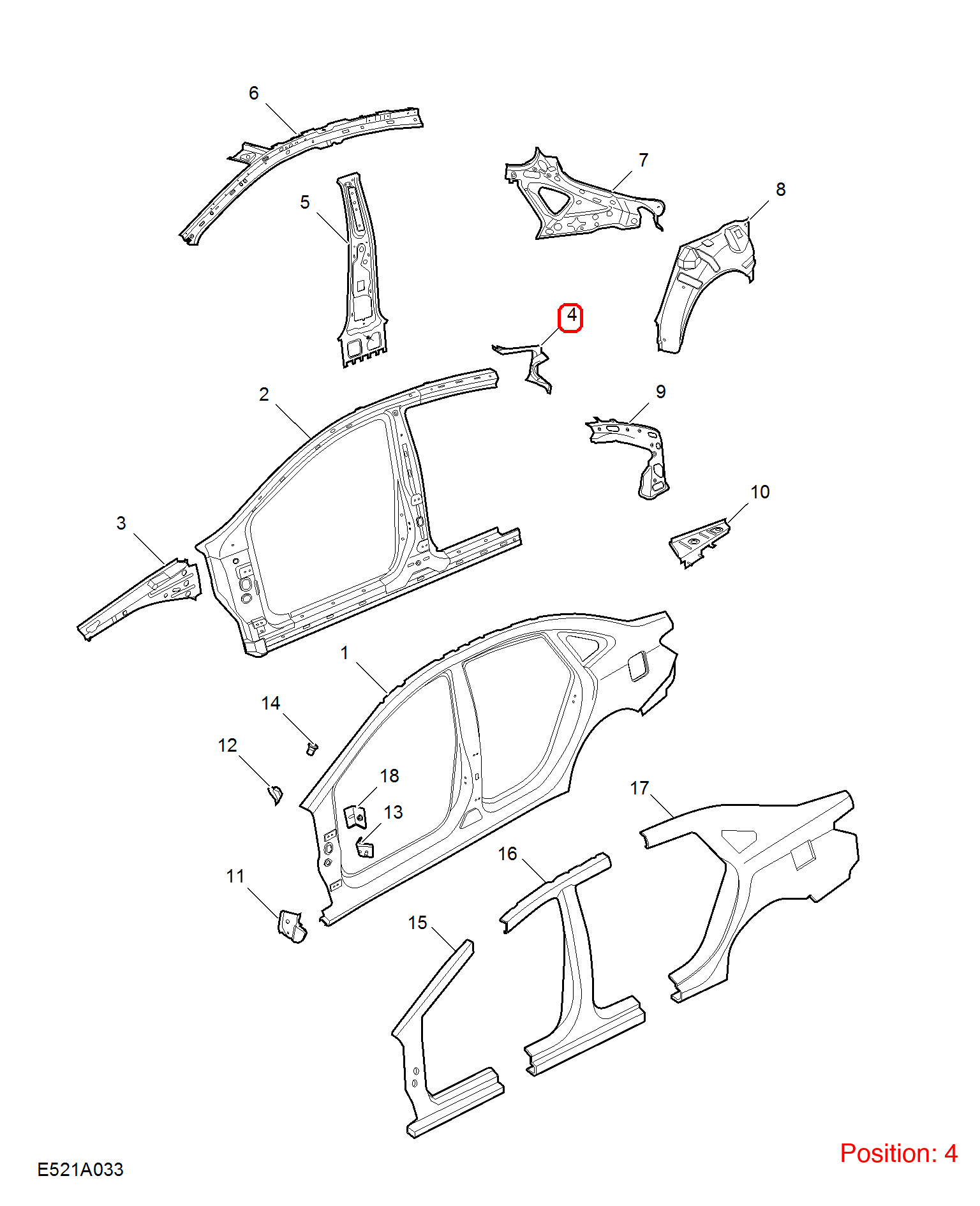 MG Rear taillight sand plate OEM 11012187SEPP FOR MG6 11012187SEPP-MG_OEM