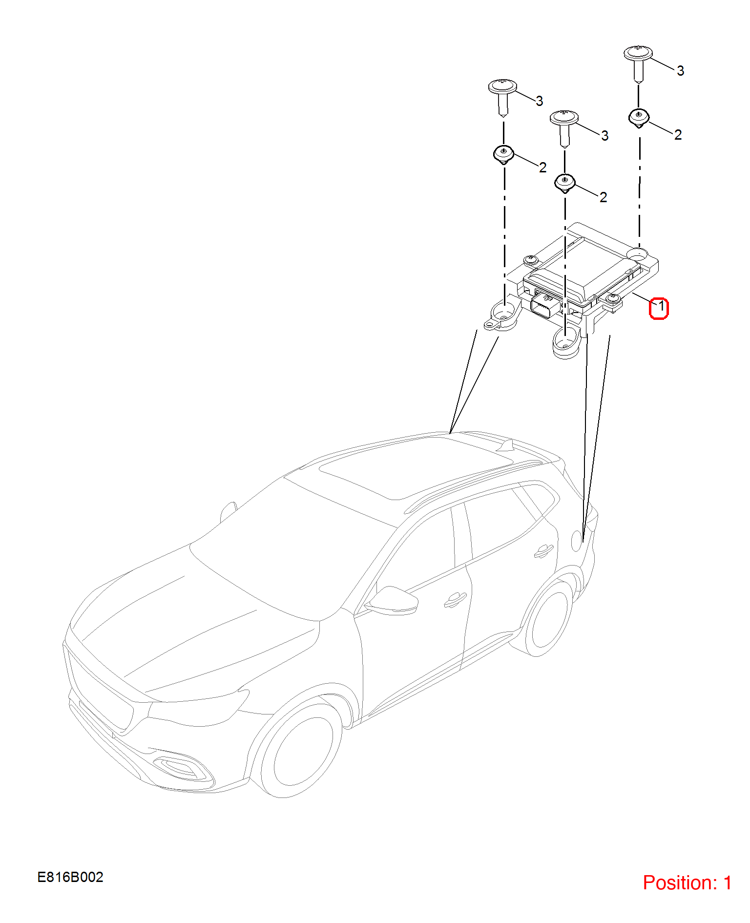 MG Blind spot sensor OEM 11039824 FOR MG 11039824-MG_OEM
