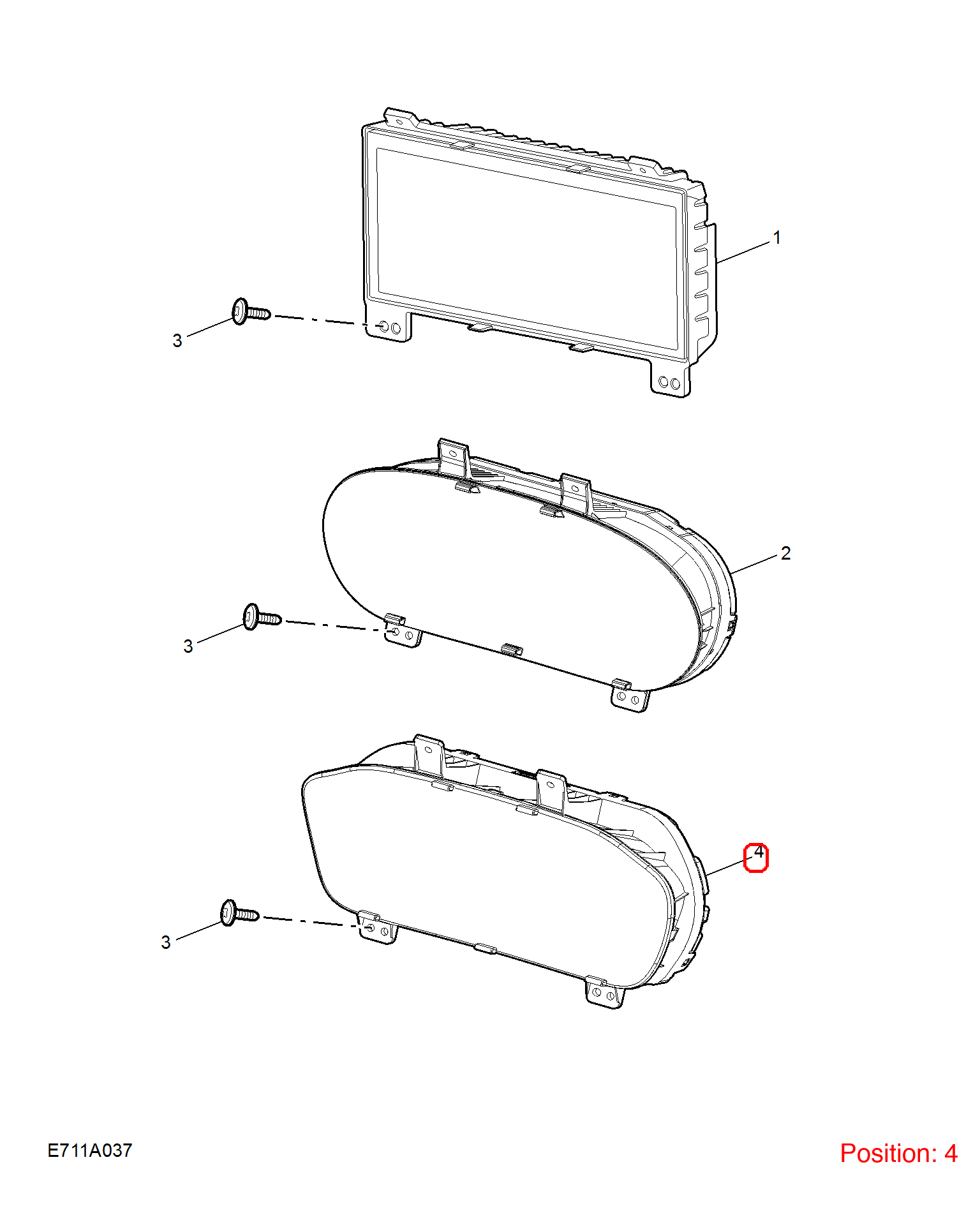 MG Combination instrument assembly OEM 11044478 FOR MG 11044478-MG_OEM
