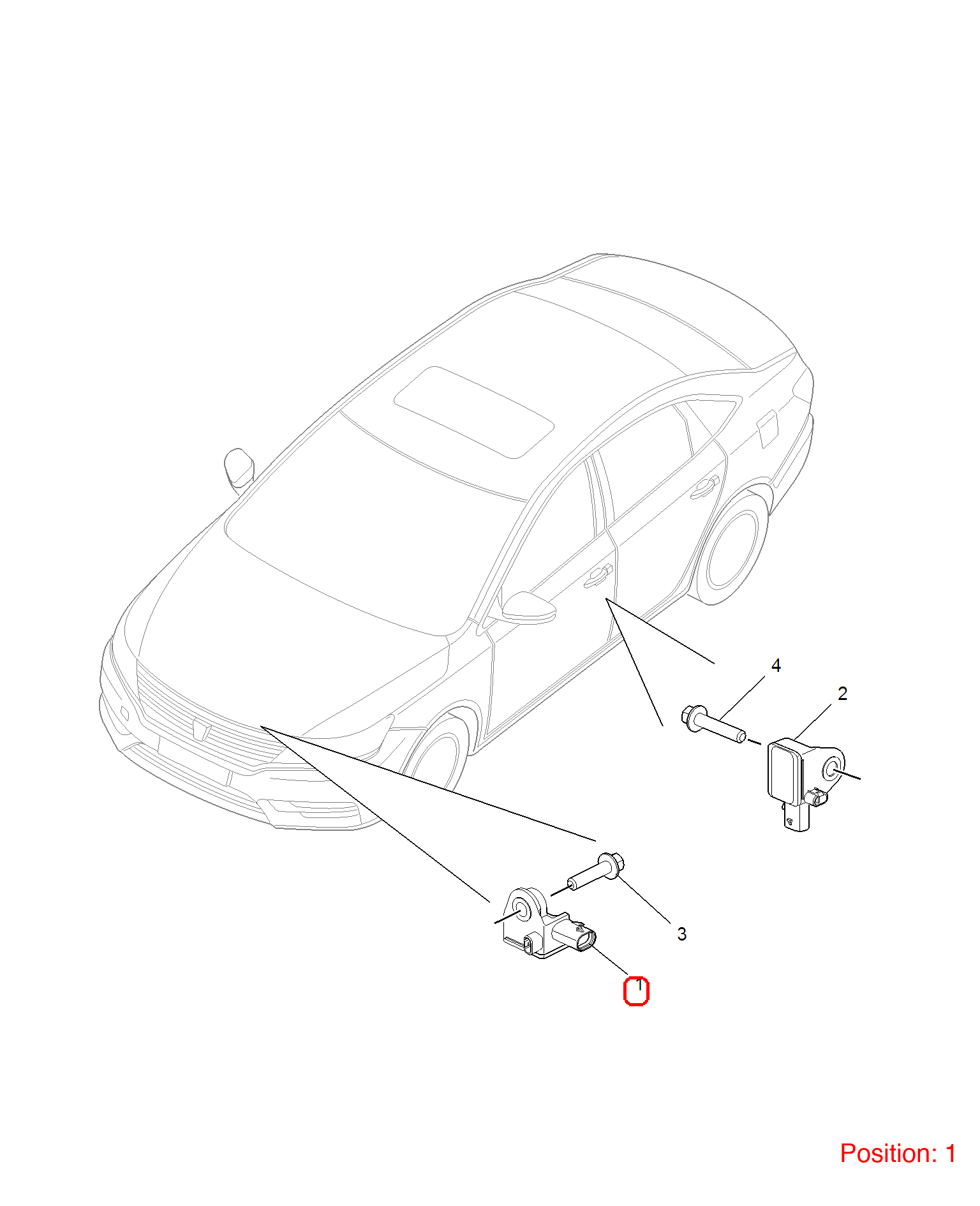 MG Collision sensor OEM 11046641 FOR MG5 11046641-MG_OEM
