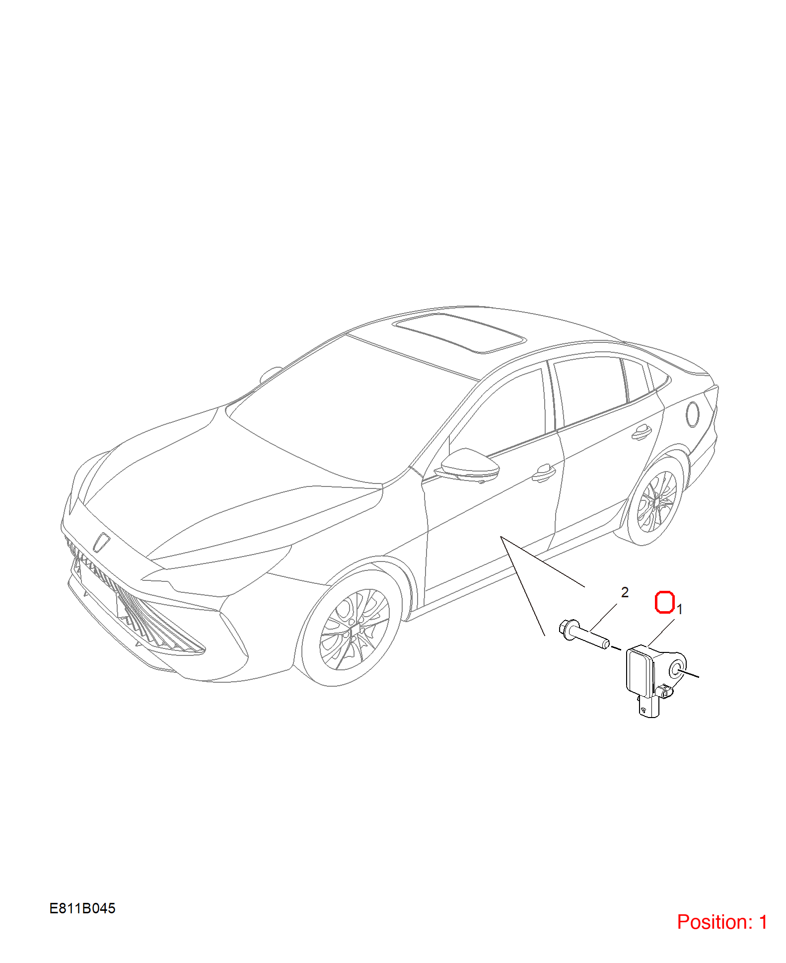 MG Collision sensor OEM 11046643 FOR MG5 11046643-MG_OEM