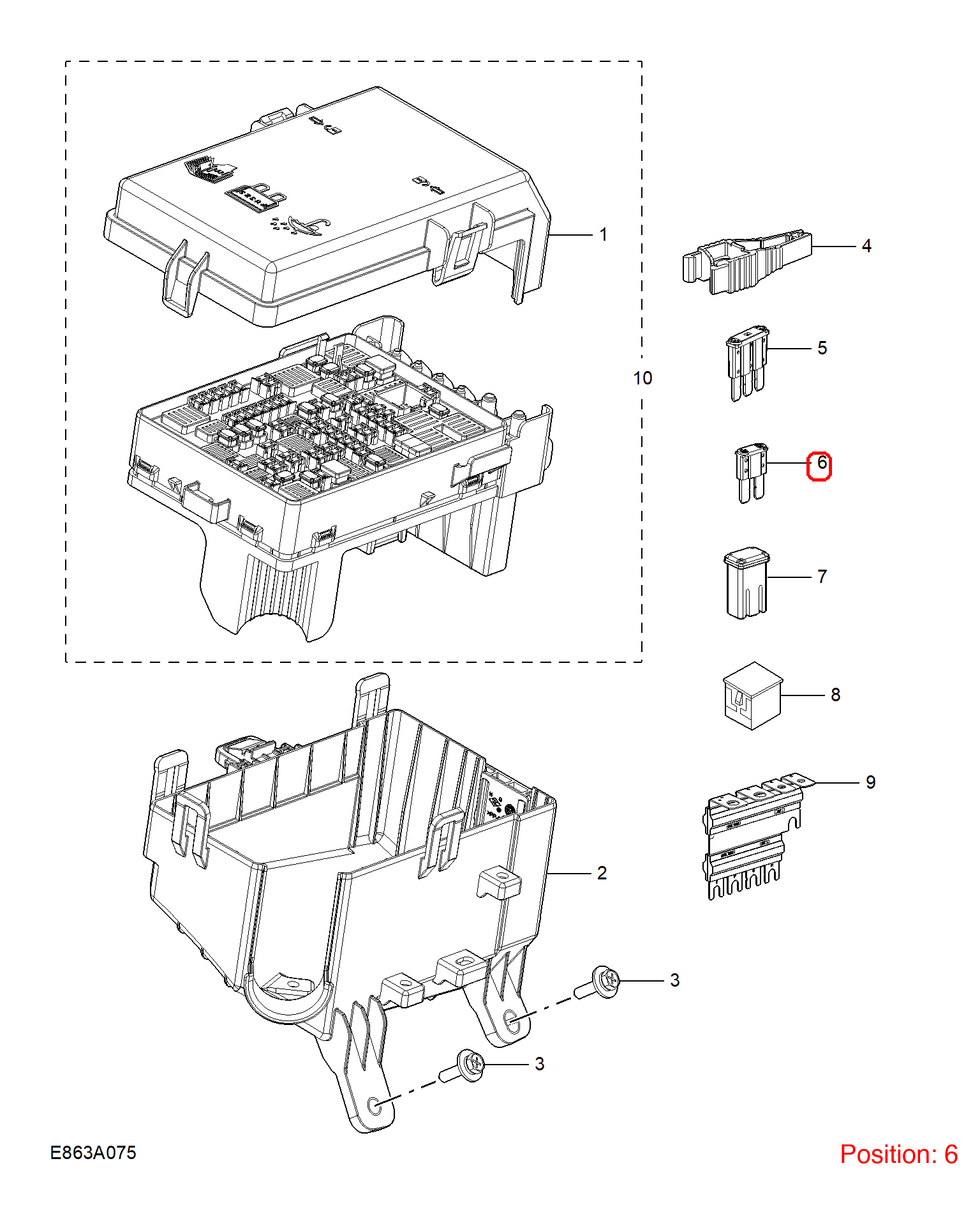MG Fuses OEM 11051163 FOR MG5 11051163-MG_OEM