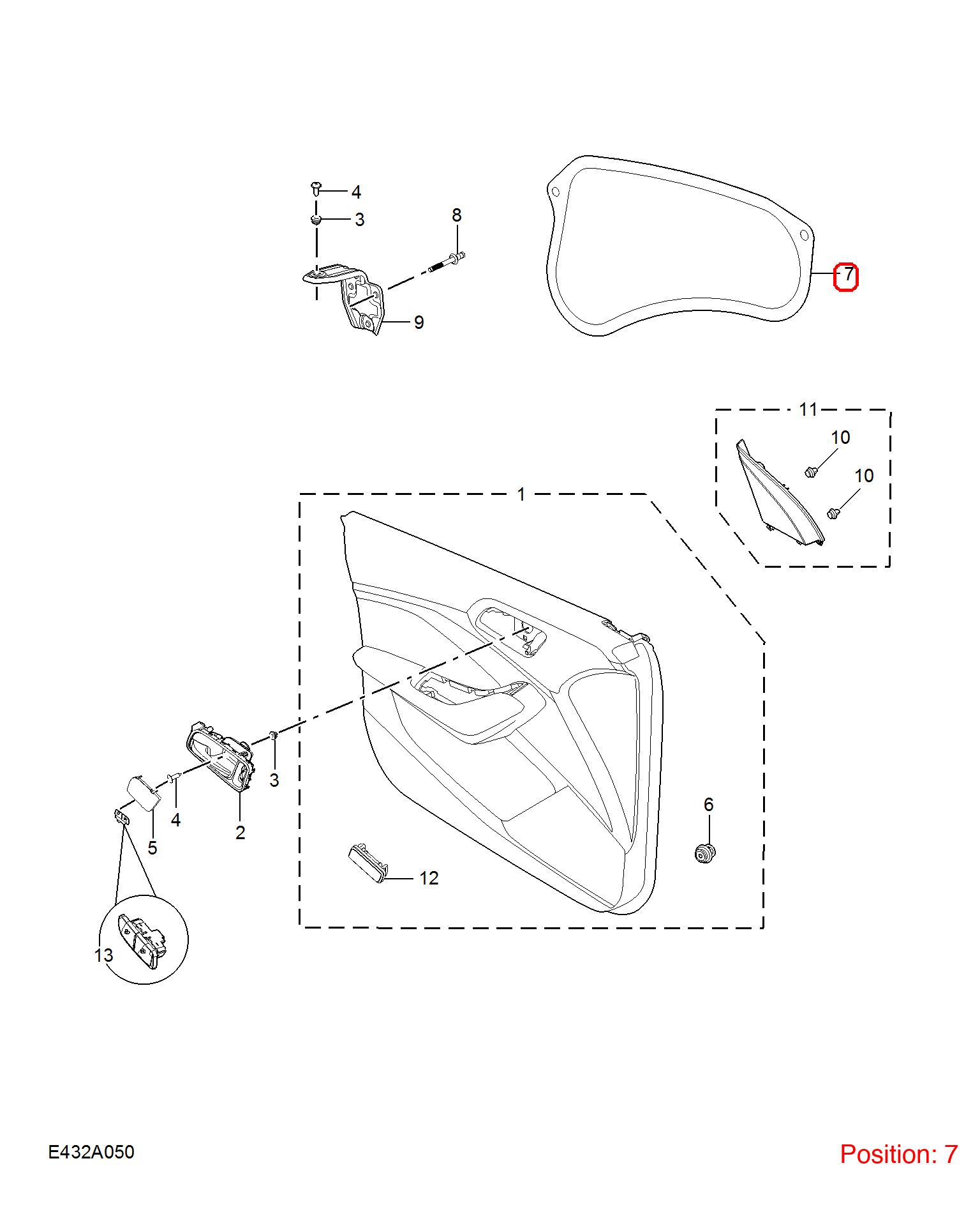 MG Door sound insulation pad OEM 11051748 FOR MG 11051748-MG_OEM