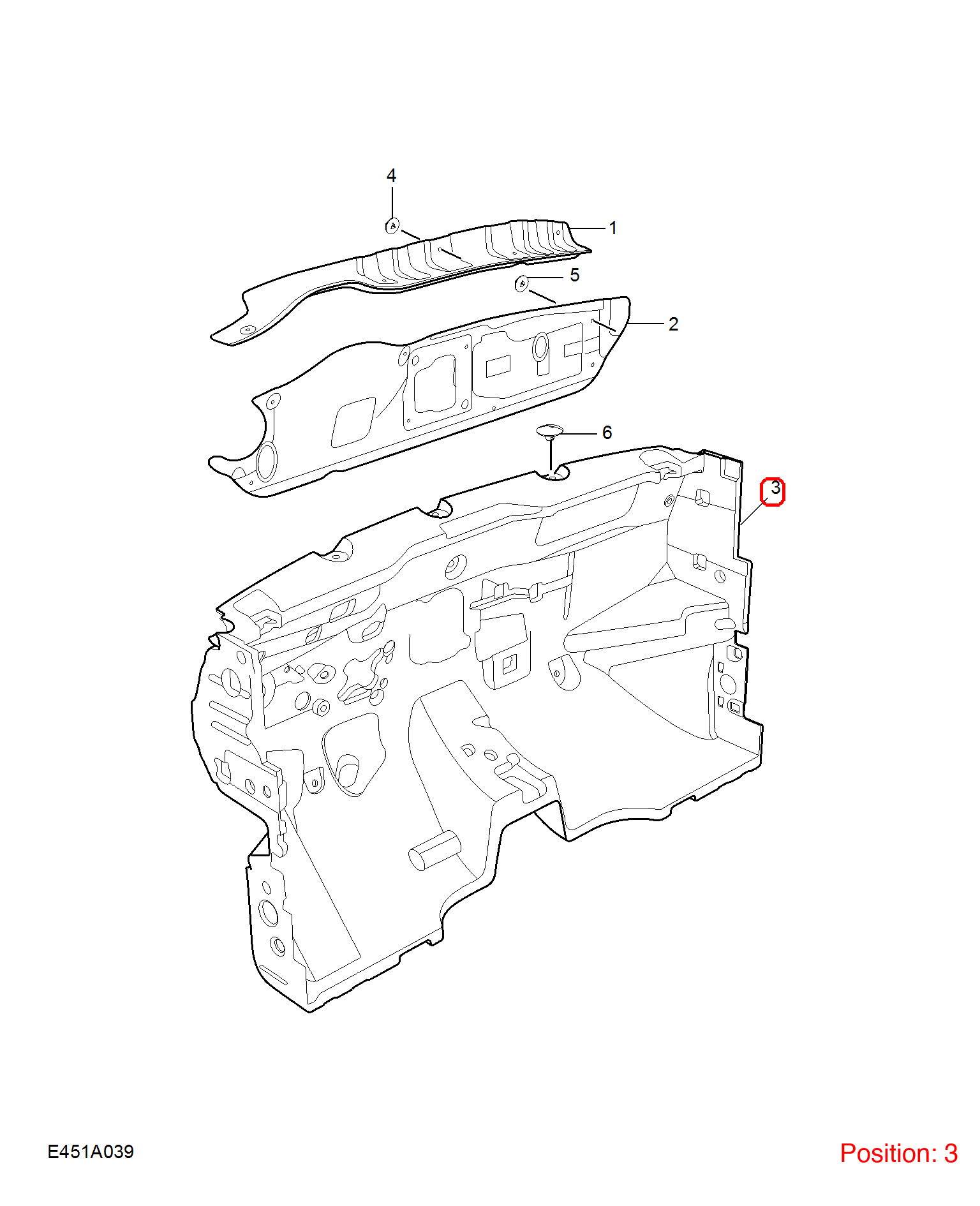 MG Firewall insulation cotton OEM 11057047 FOR MG 11057047-MG_OEM