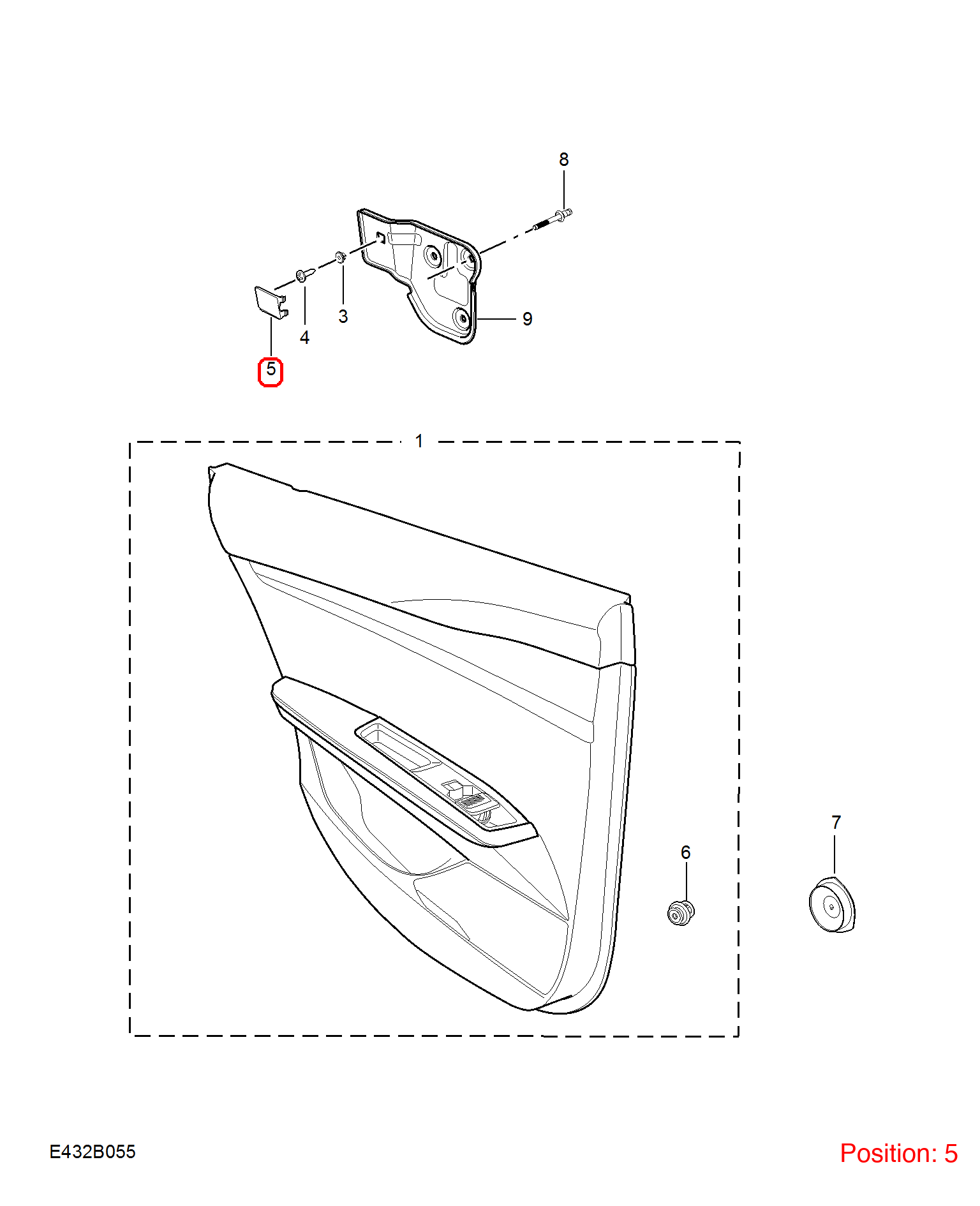 MG Trim cover OEM 11081776PHD FOR MG 11081776PHD-MG_OEM