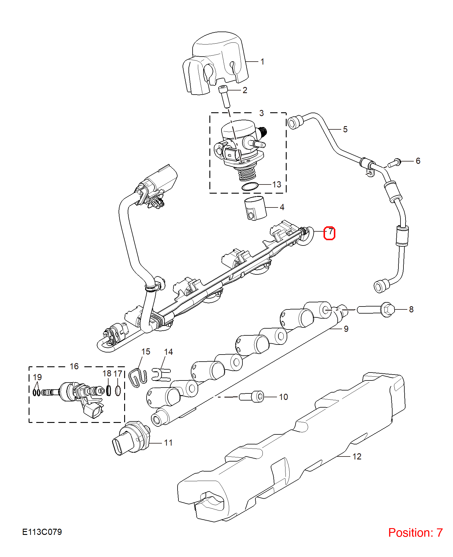 MG Fuel injector wiring harness OEM 11089642 FOR MG5 11089642-MG_OEM