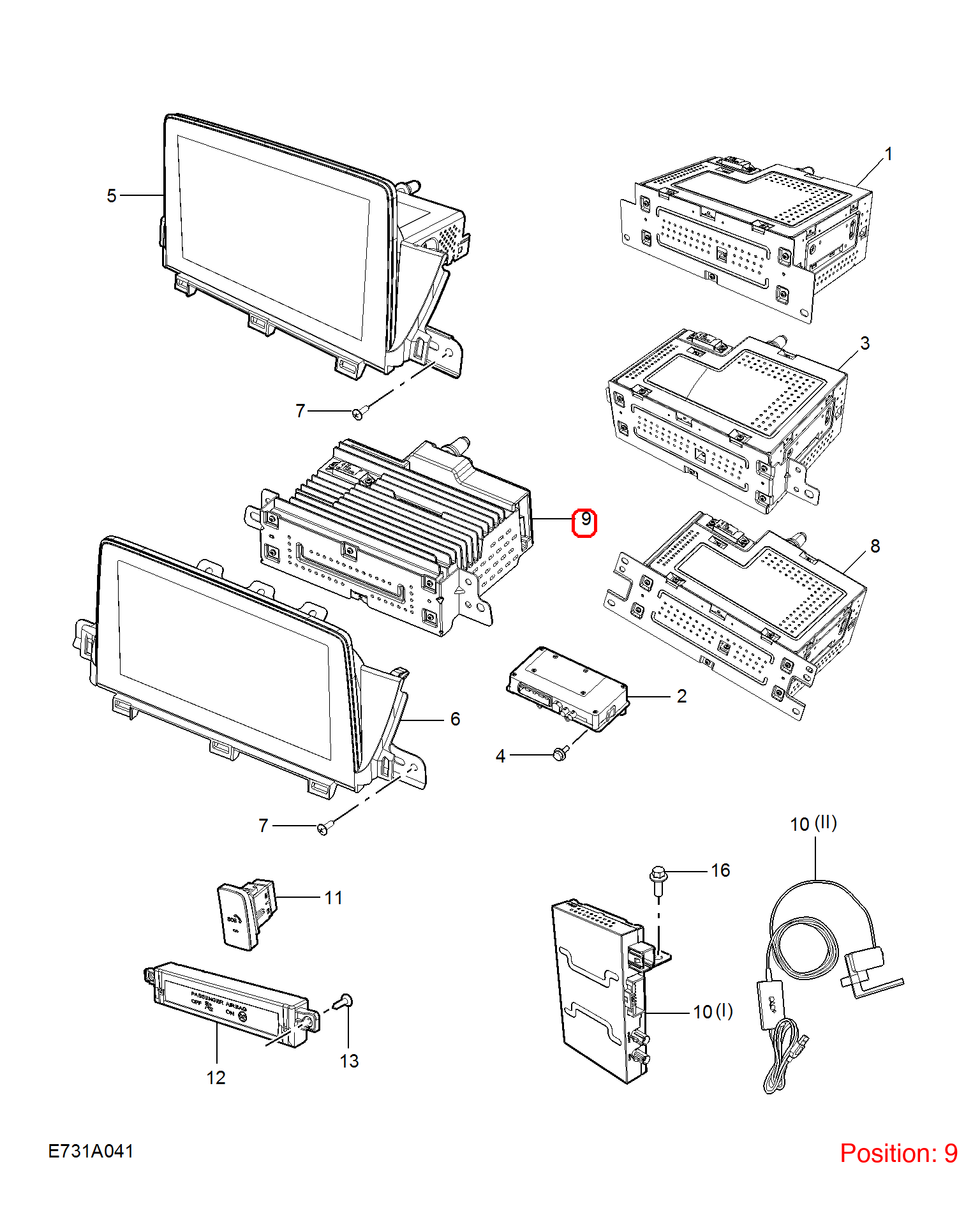 MG Navigation computer OEM 11092905 FOR MG 11092905-MG_OEM