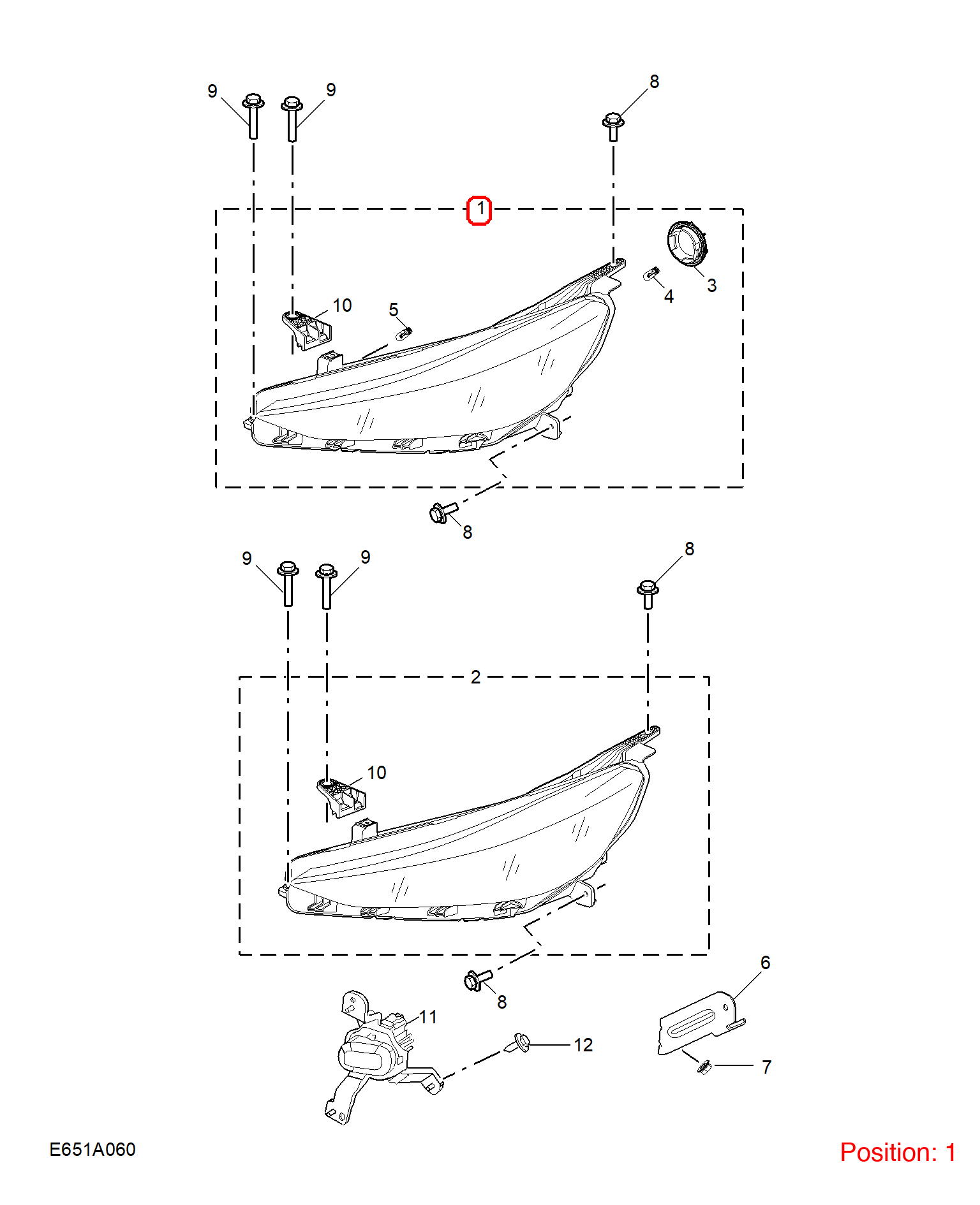 MG Headlight OEM 11101335 FOR MG 11101335-MG_OEM