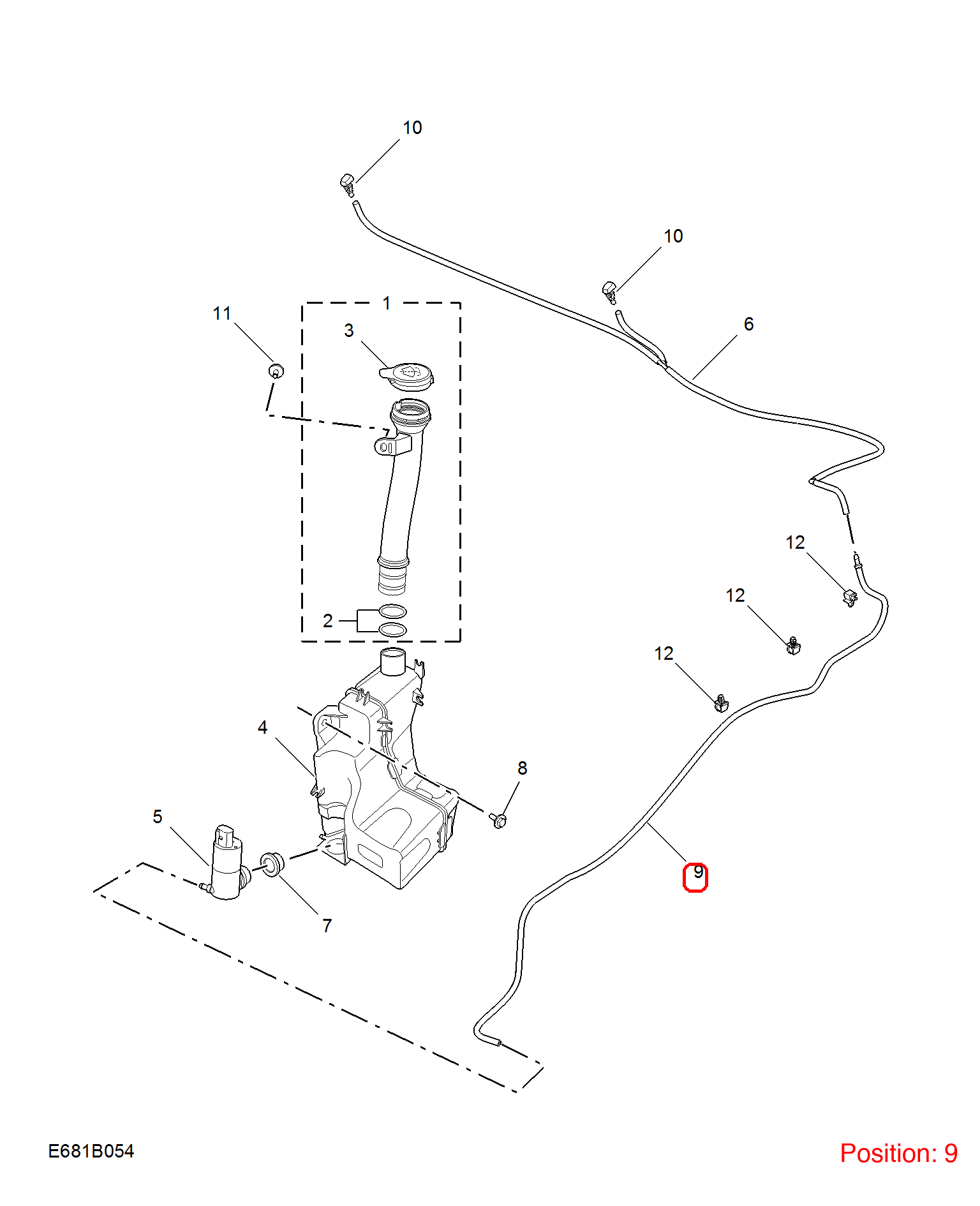MG Wiper spray pipe OEM 11120438 FOR MG 11120438-MG_OEM