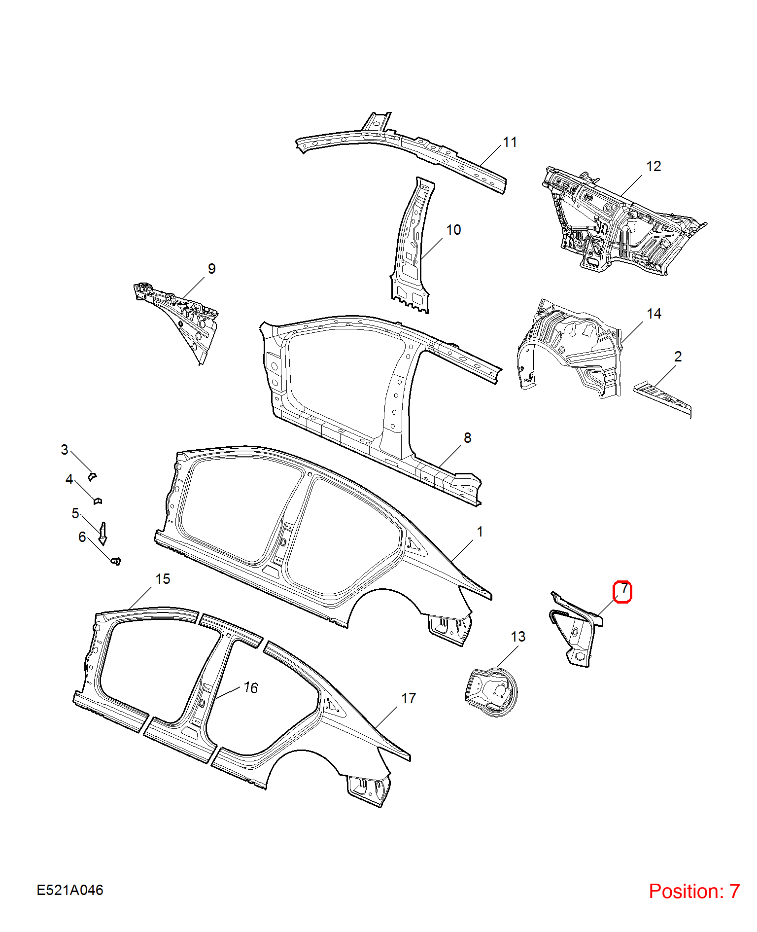 MG Rear taillight sand plate OEM 11121684SEPP FOR MG 11121684SEPP-MG_OEM