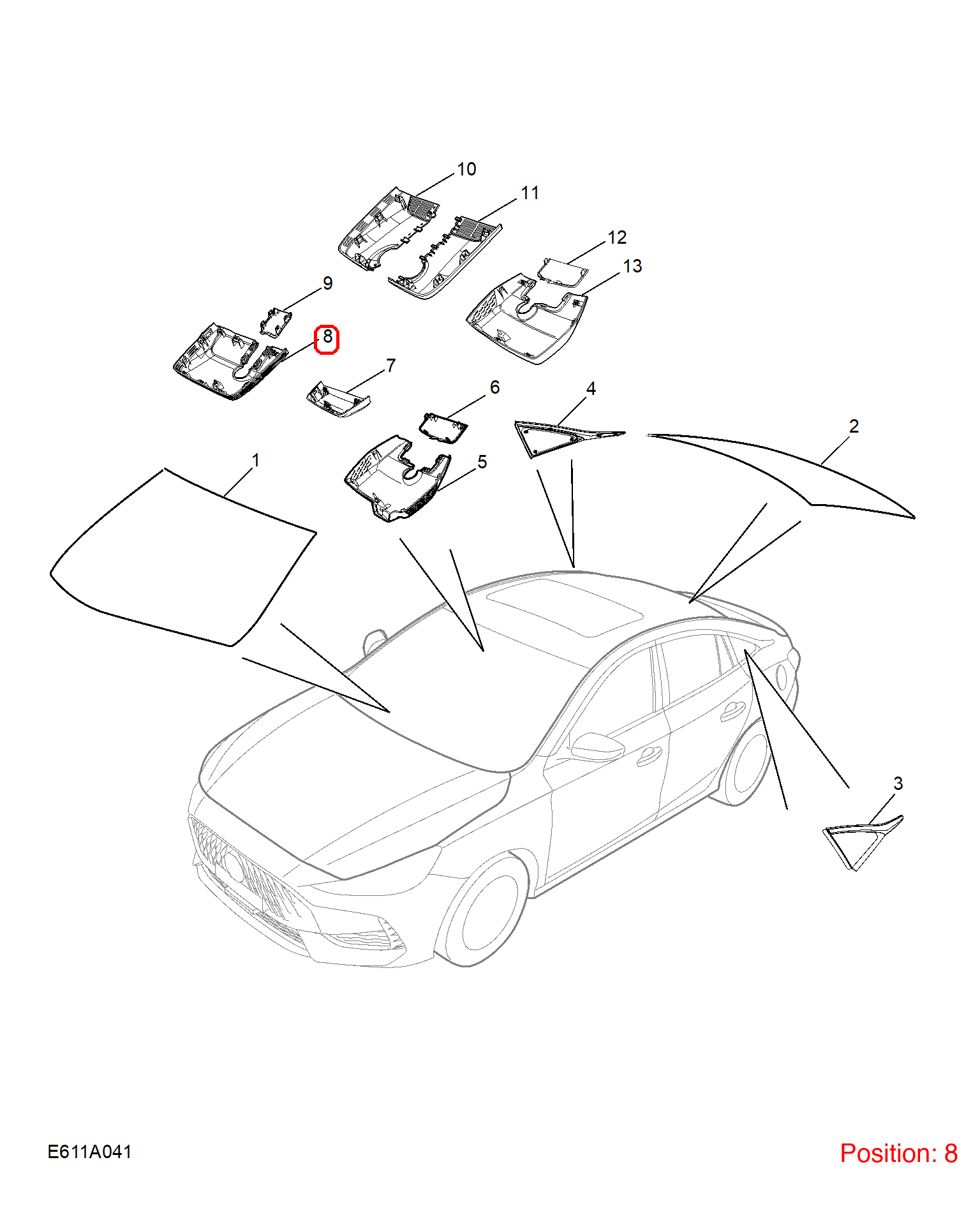 MG Trim cover OEM 11123210 FOR MG 11123210-MG_OEM