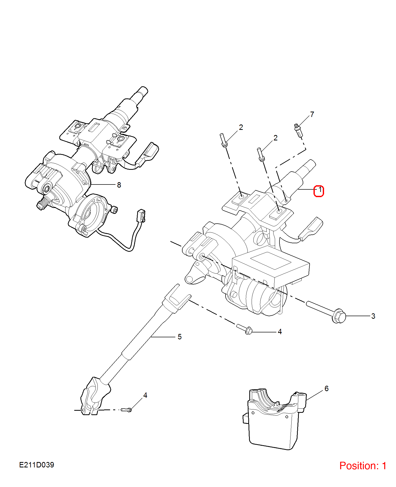 MG Steering column OEM 11132210 FOR MG 11132210-MG_OEM