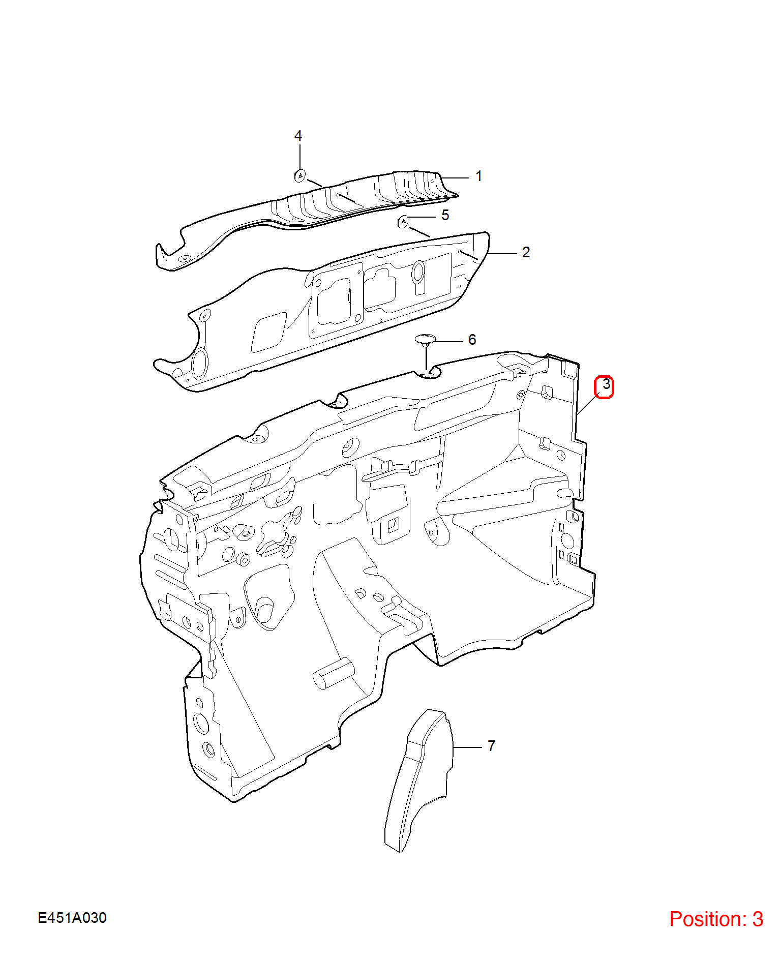 MG Firewall insulation cotton OEM 11139950 FOR MG5 11139950-MG_OEM