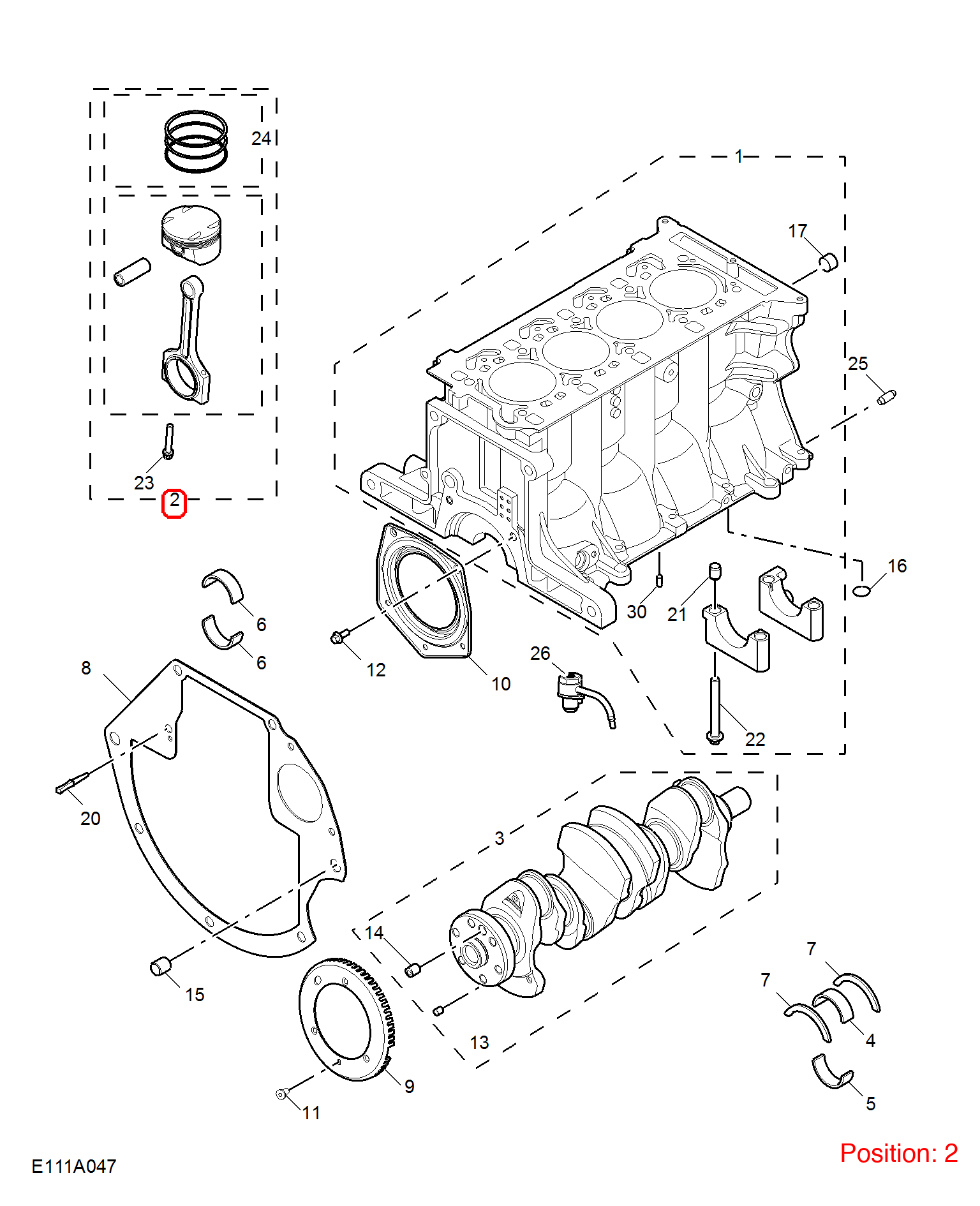 MG Piston OEM 11143083 FOR MG MG5 11143083-MG_OEM