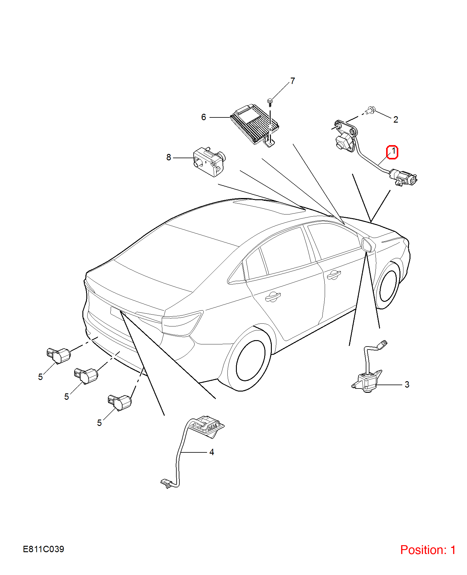 MG Camera OEM 11143680 FOR MG5 11143680-MG_OEM