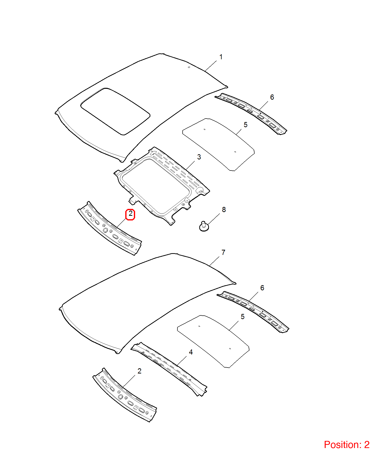 MG Roof beam OEM 11165066SEPP FOR MG6 11165066SEPP-MG_OEM