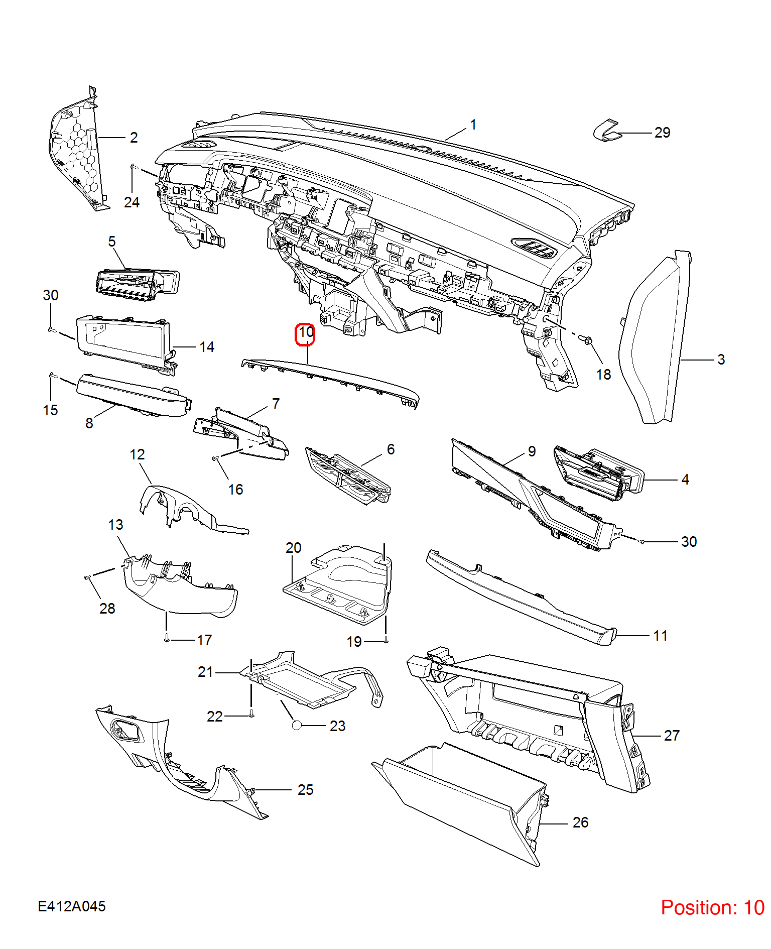 MG Trim cover OEM 11173967 FOR MG 11173967-MG_OEM