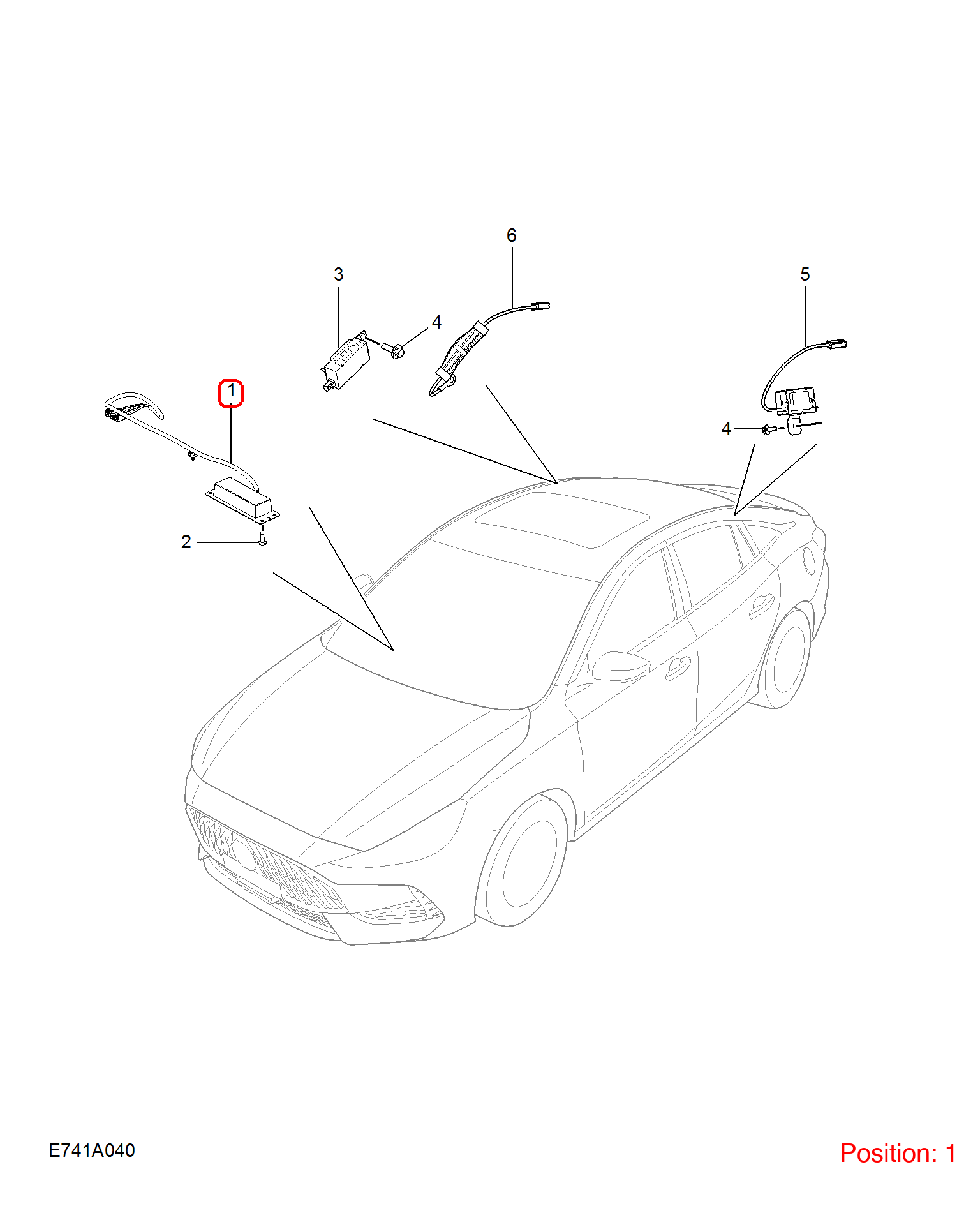 MG Phone antenna OEM 11176143 FOR MG 11176143-MG_OEM