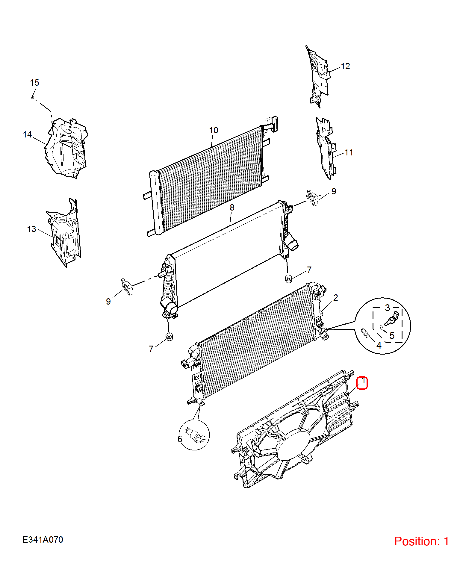 MG Electric fan OEM 11176186 FOR MG5 MG 11176186-MG_OEM