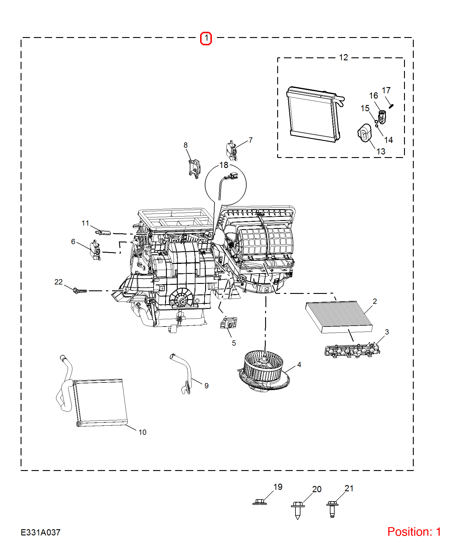 MG Evaporator assembly OEM 11181629 FOR MG5 11181629-MG_OEM