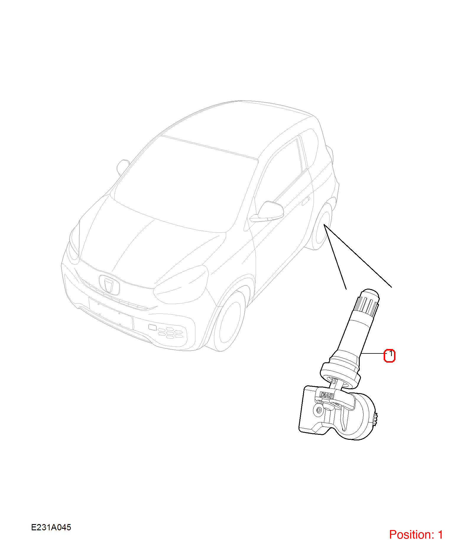 MG Tire pressure sensor OEM 11205327 FOR MG MG5 11205327-MG_OEM