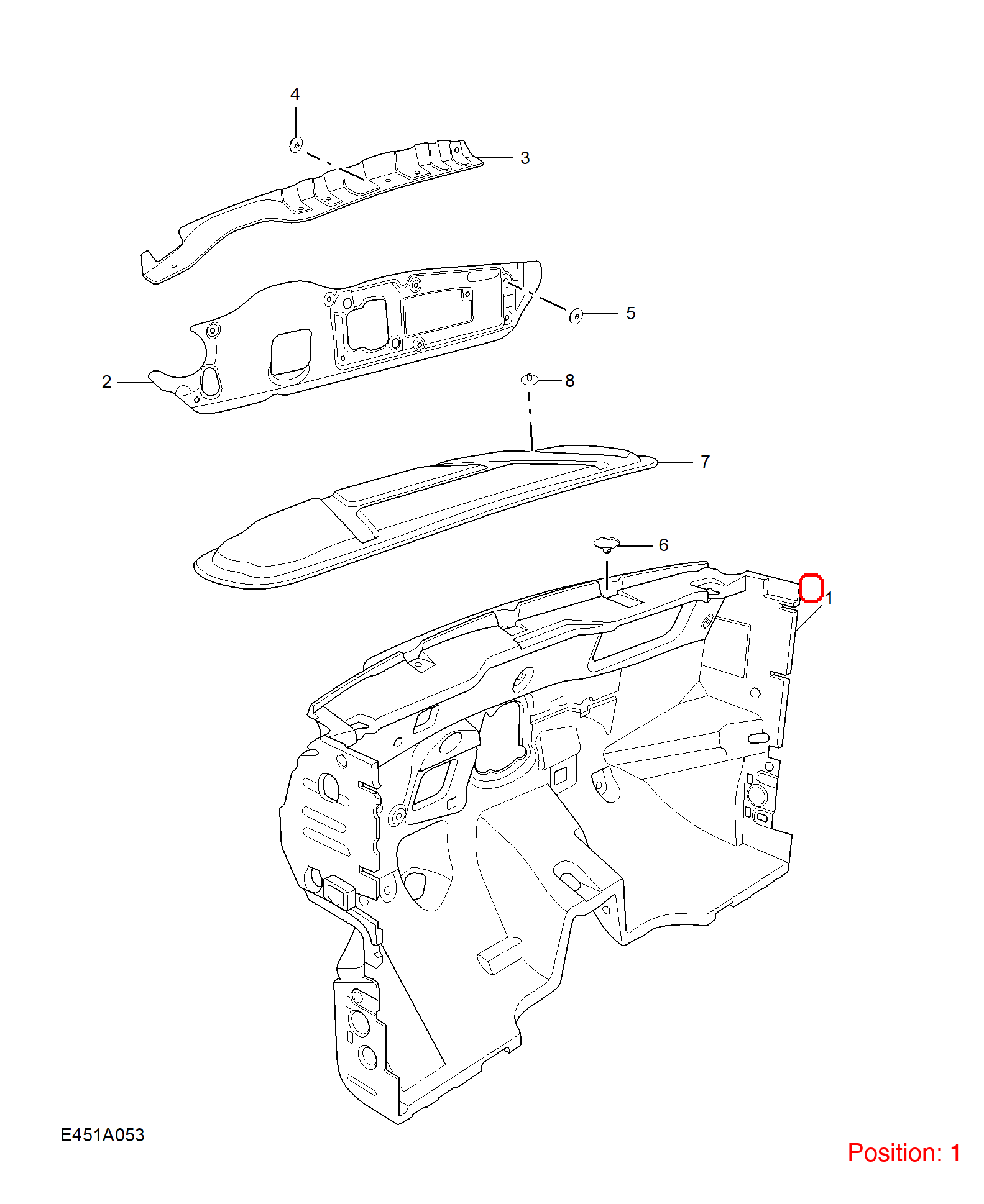 MG Firewall insulation cotton OEM 11209705 FOR MG5 11209705-MG_OEM