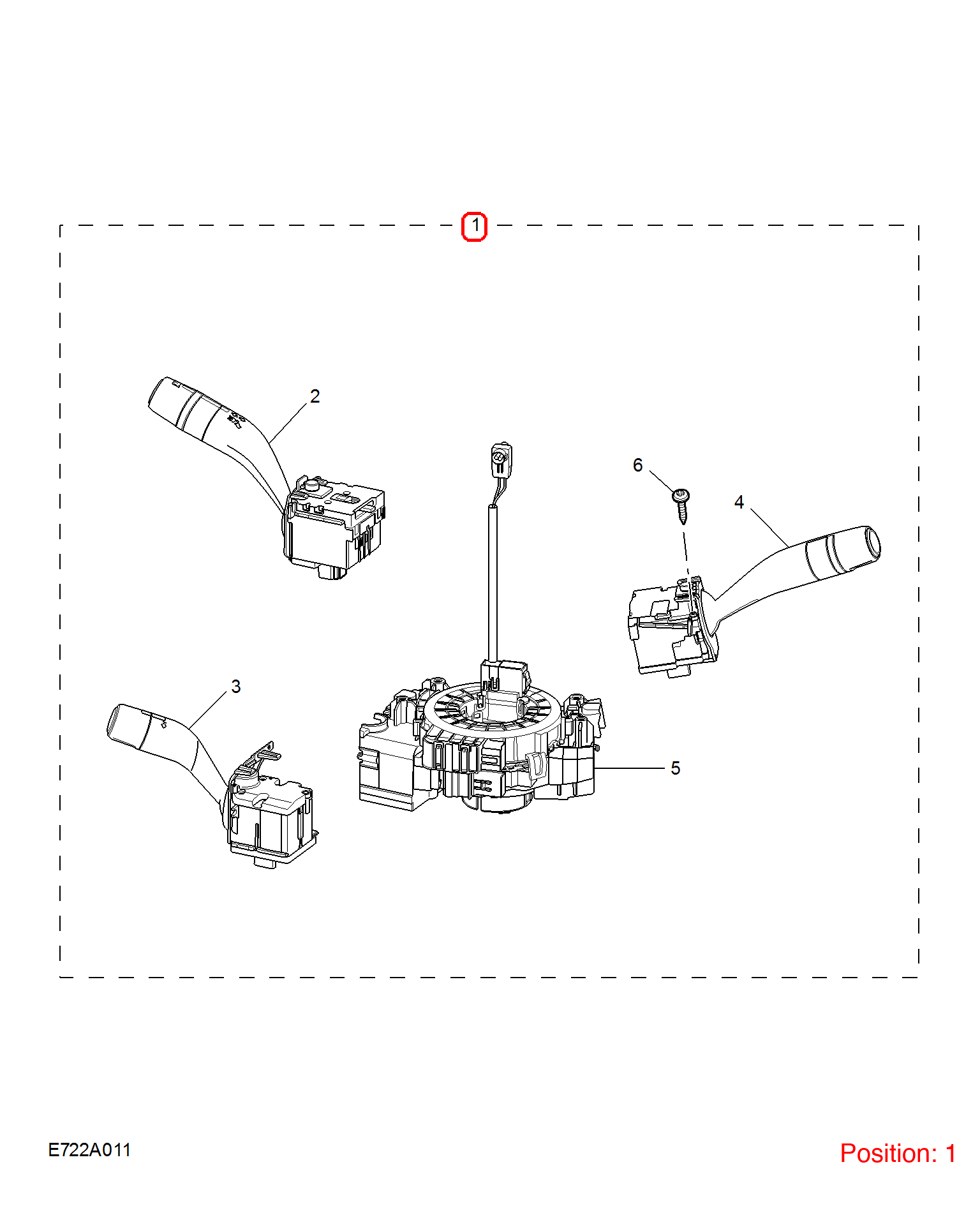 MG Steering column combination switch OEM 11210002 FOR MG 11210002-MG_OEM